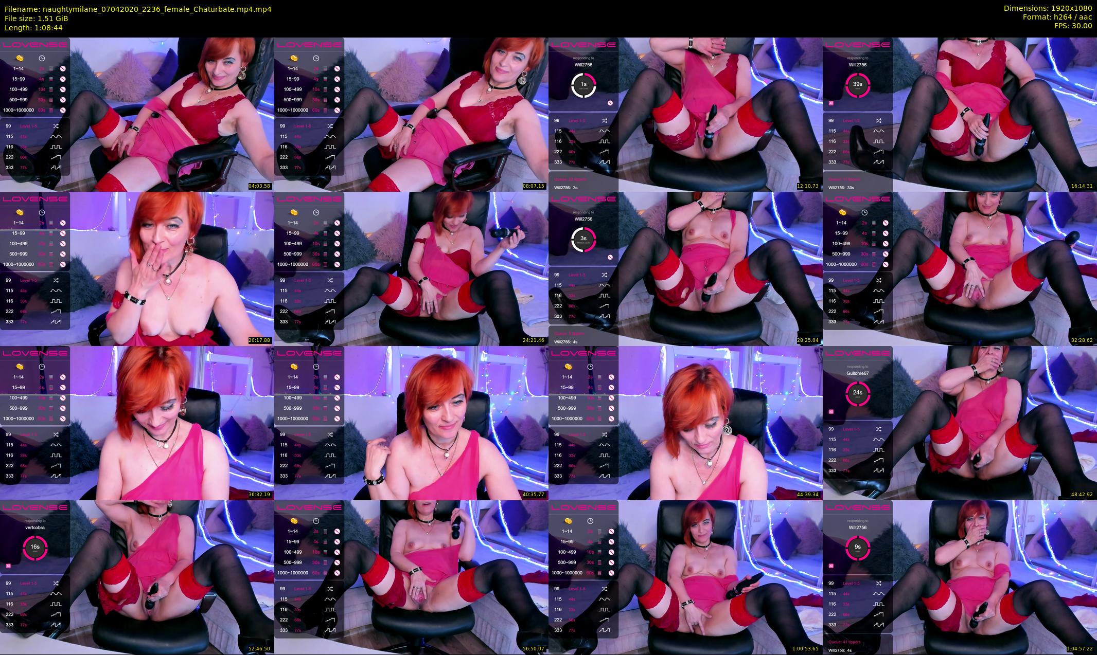 naughtymilane — 69 minute Chaturbate female cam show recording, 1080p, Apr 7, 2020
