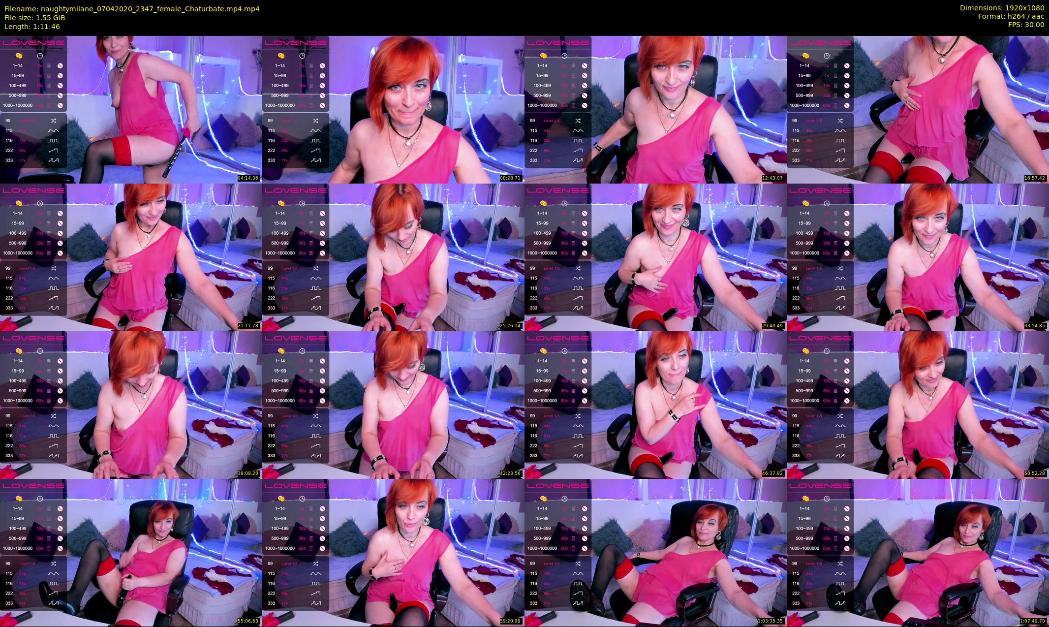 naughtymilane — 72 minute Chaturbate female cam show recording, 1080p, Apr 7, 2020