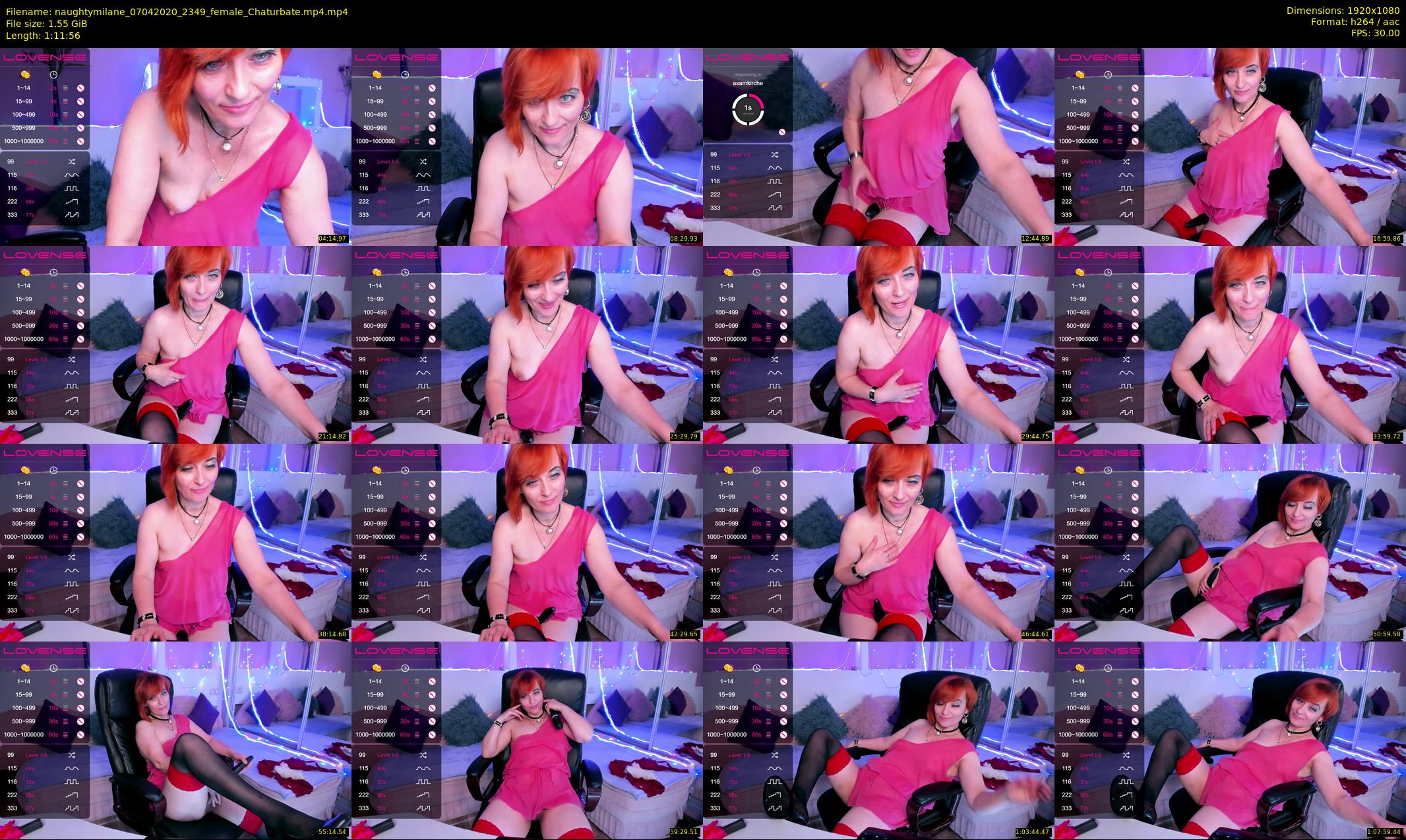 naughtymilane — 72 minute Chaturbate female cam show recording, 1080p, Apr 7, 2020