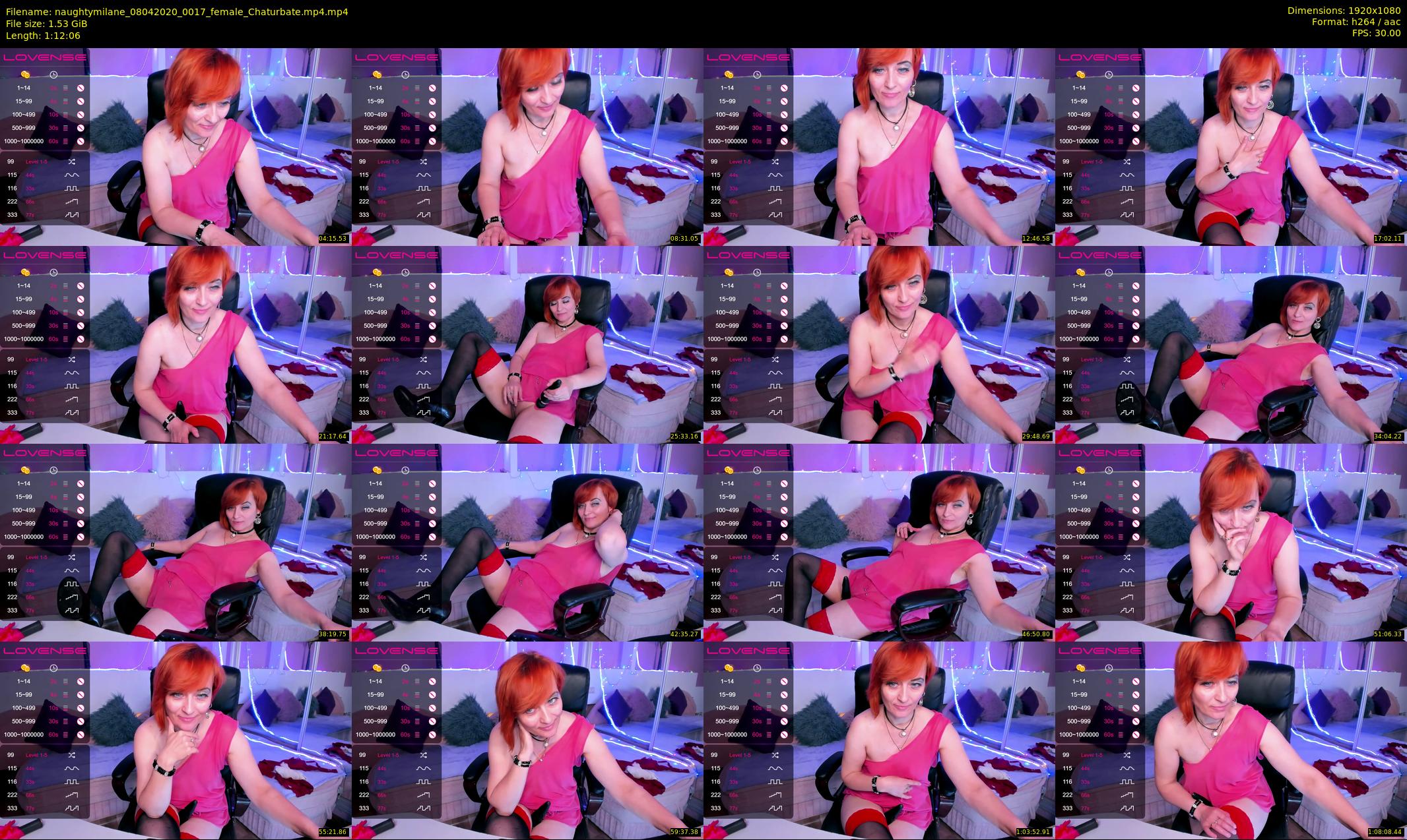 naughtymilane — 73 minute Chaturbate female cam show recording, 1080p, Apr 8, 2020