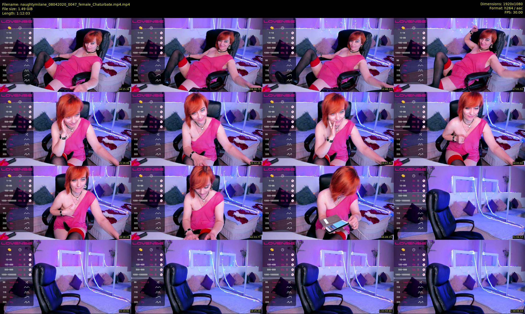 naughtymilane — 73 minute Chaturbate female cam show recording, 1080p, Apr 8, 2020