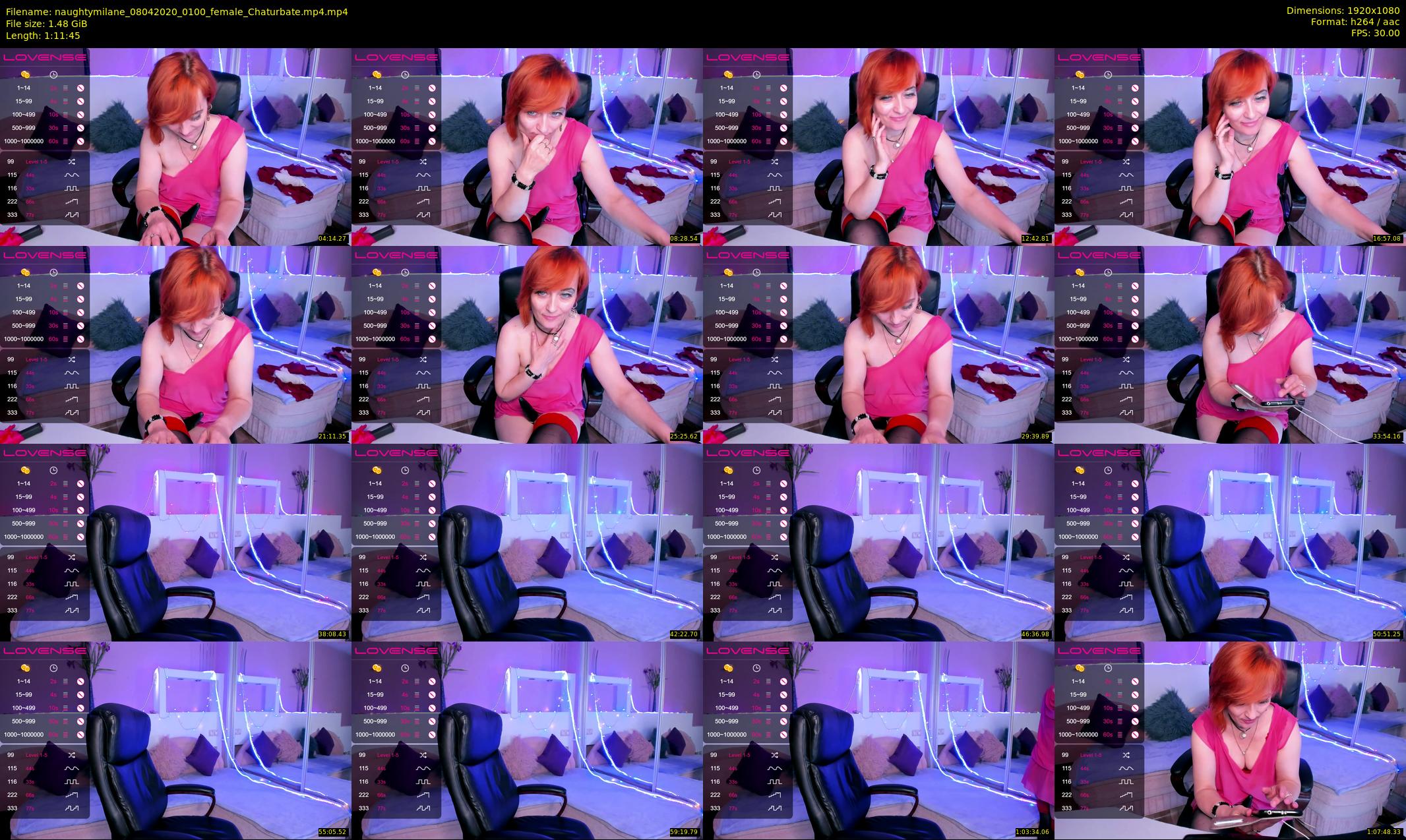 naughtymilane — 72 minute Chaturbate female cam show recording, 1080p, Apr 8, 2020