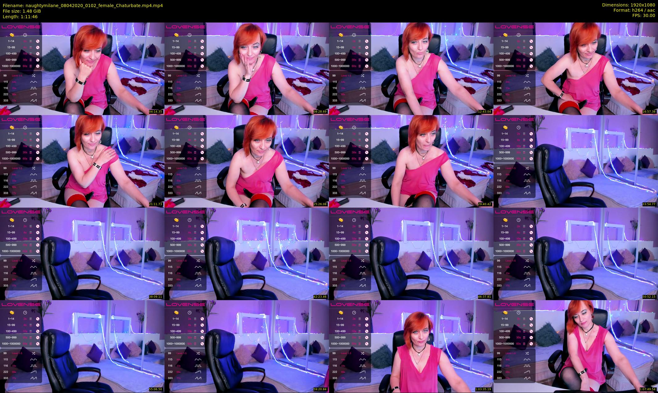 naughtymilane — 72 minute Chaturbate female cam show recording, 1080p, Apr 8, 2020