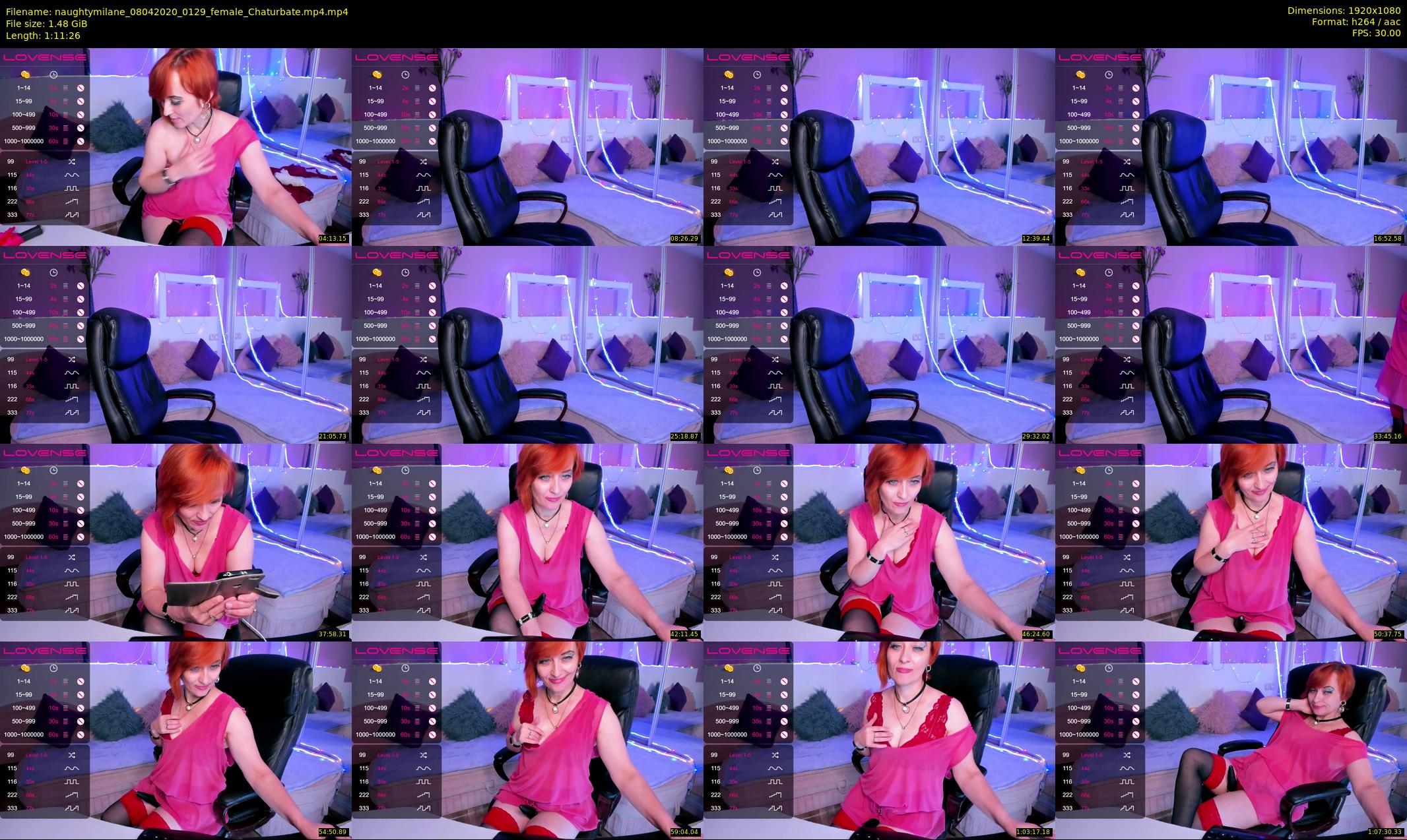 naughtymilane — 72 minute Chaturbate female cam show recording, 1080p, Apr 8, 2020