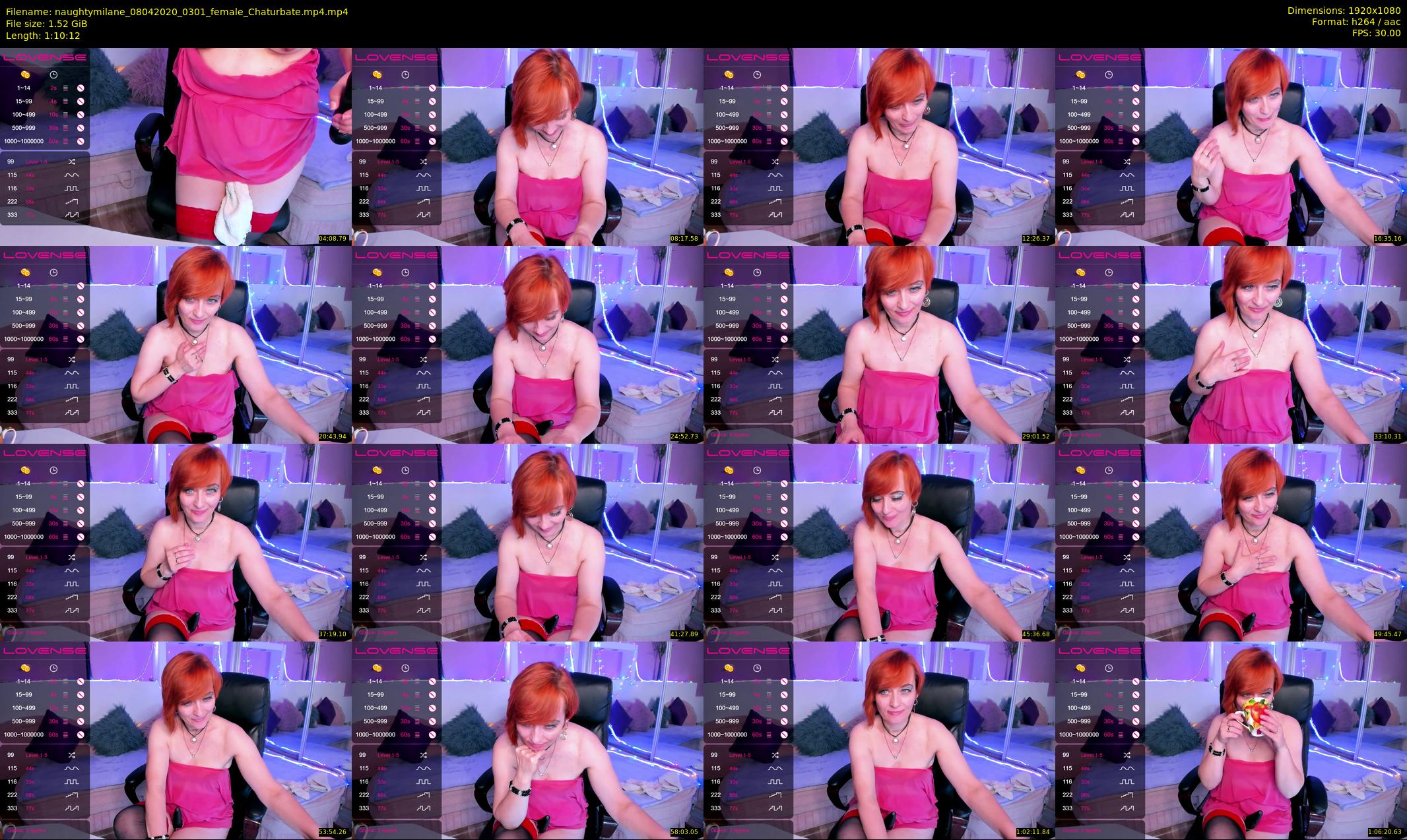 naughtymilane — 71 minute Chaturbate female cam show recording, 1080p, Apr 8, 2020