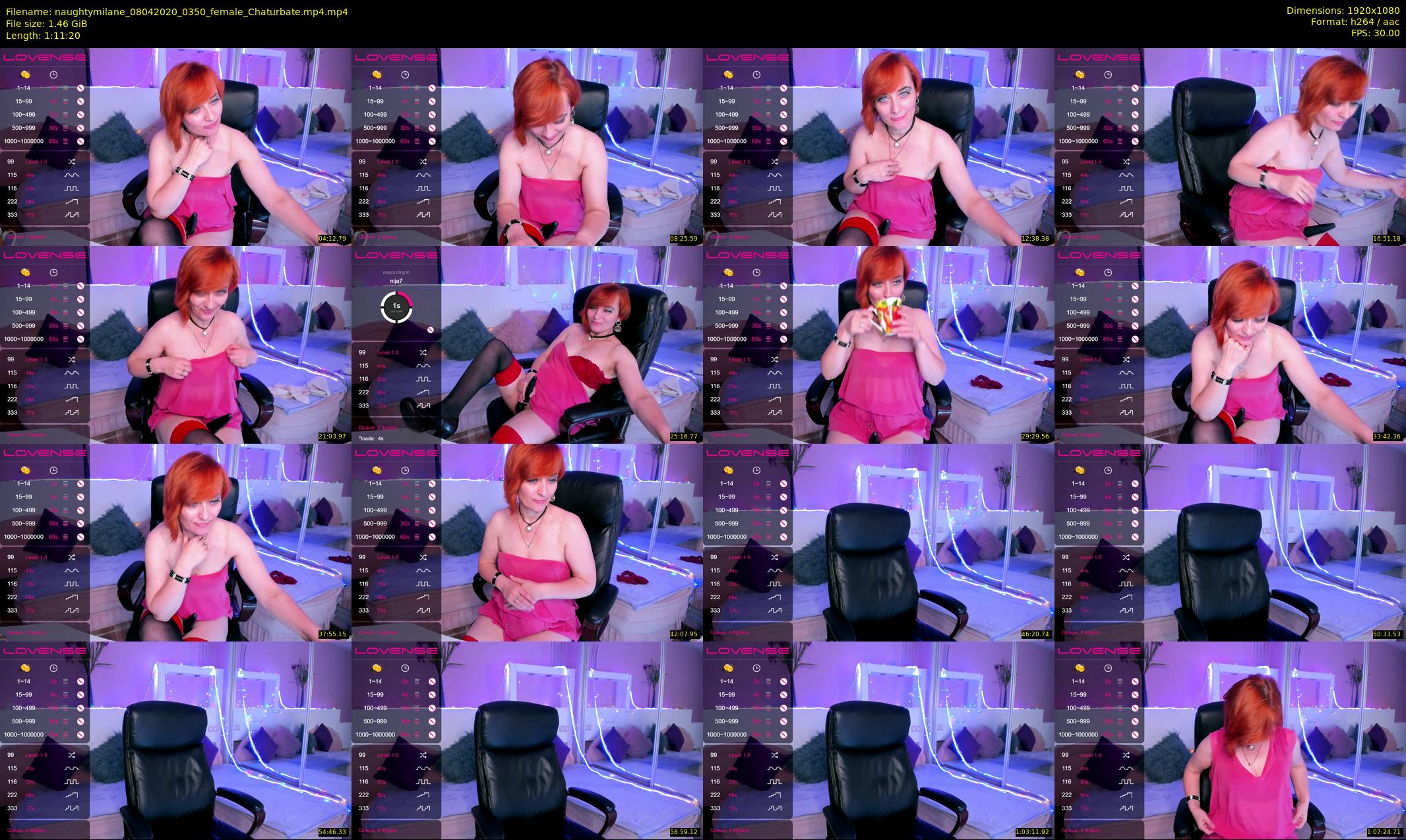 naughtymilane — 72 minute Chaturbate female cam show recording, 1080p, Apr 8, 2020