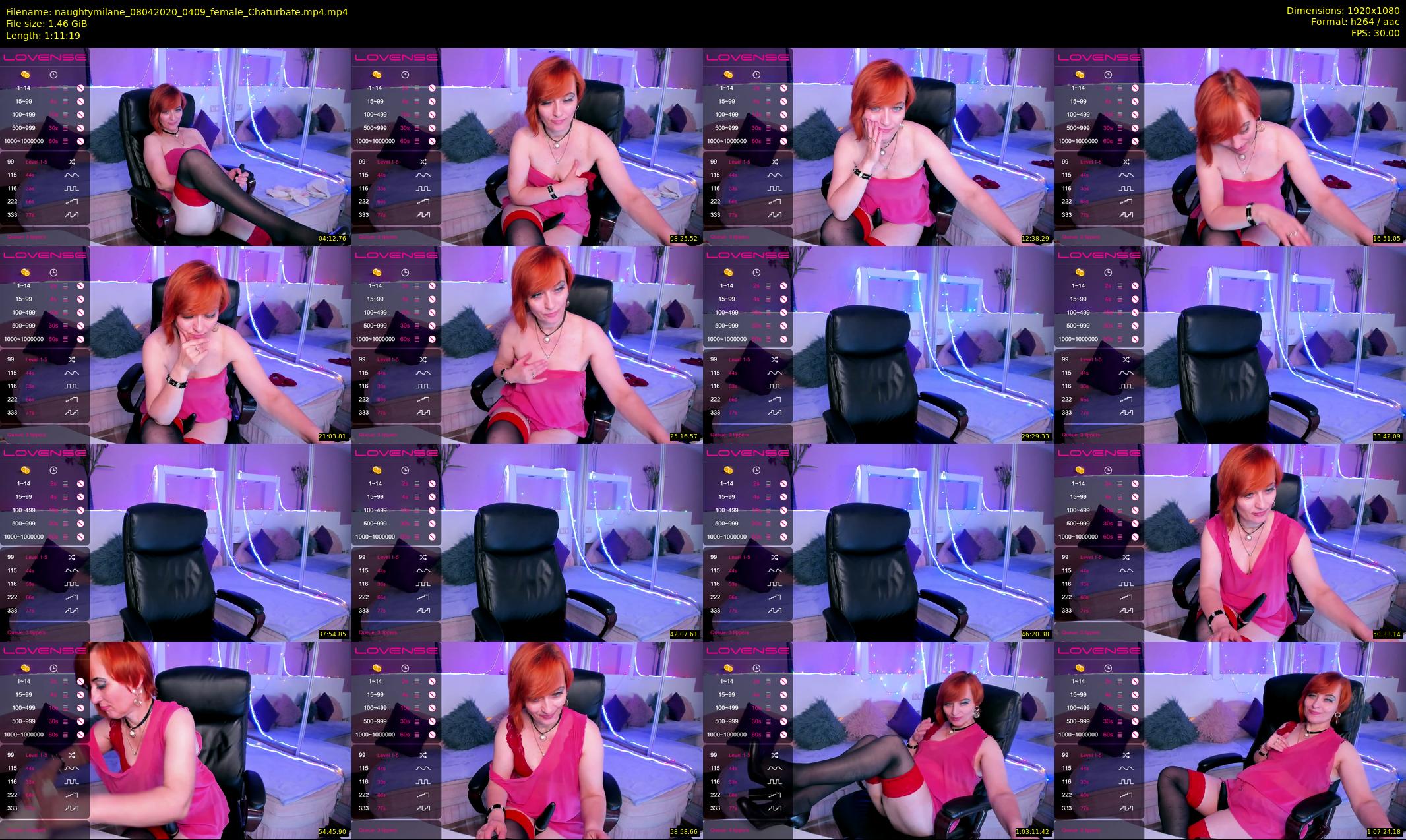 naughtymilane — 72 minute Chaturbate female cam show recording, 1080p, Apr 8, 2020
