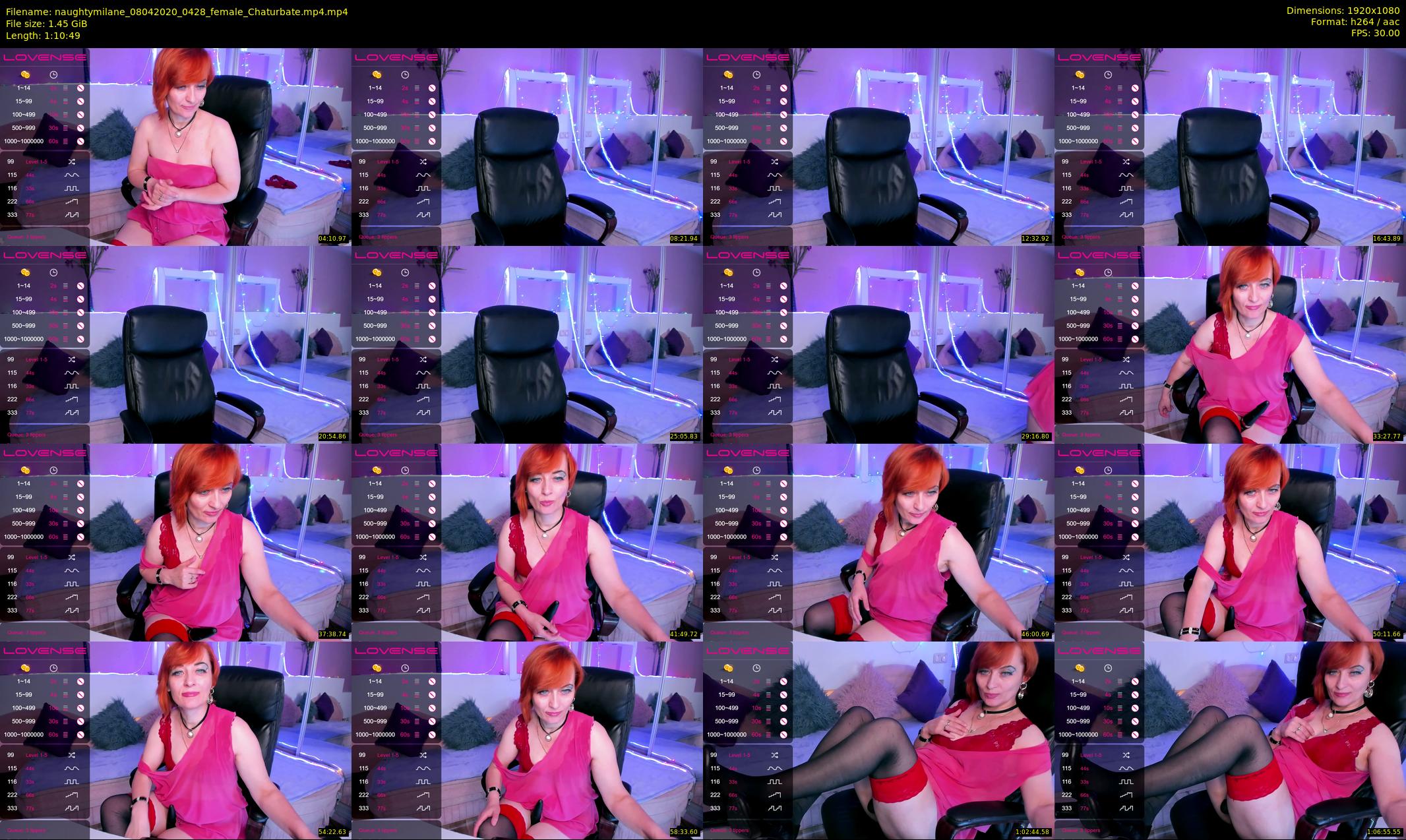 naughtymilane — 71 minute Chaturbate female cam show recording, 1080p, Apr 8, 2020