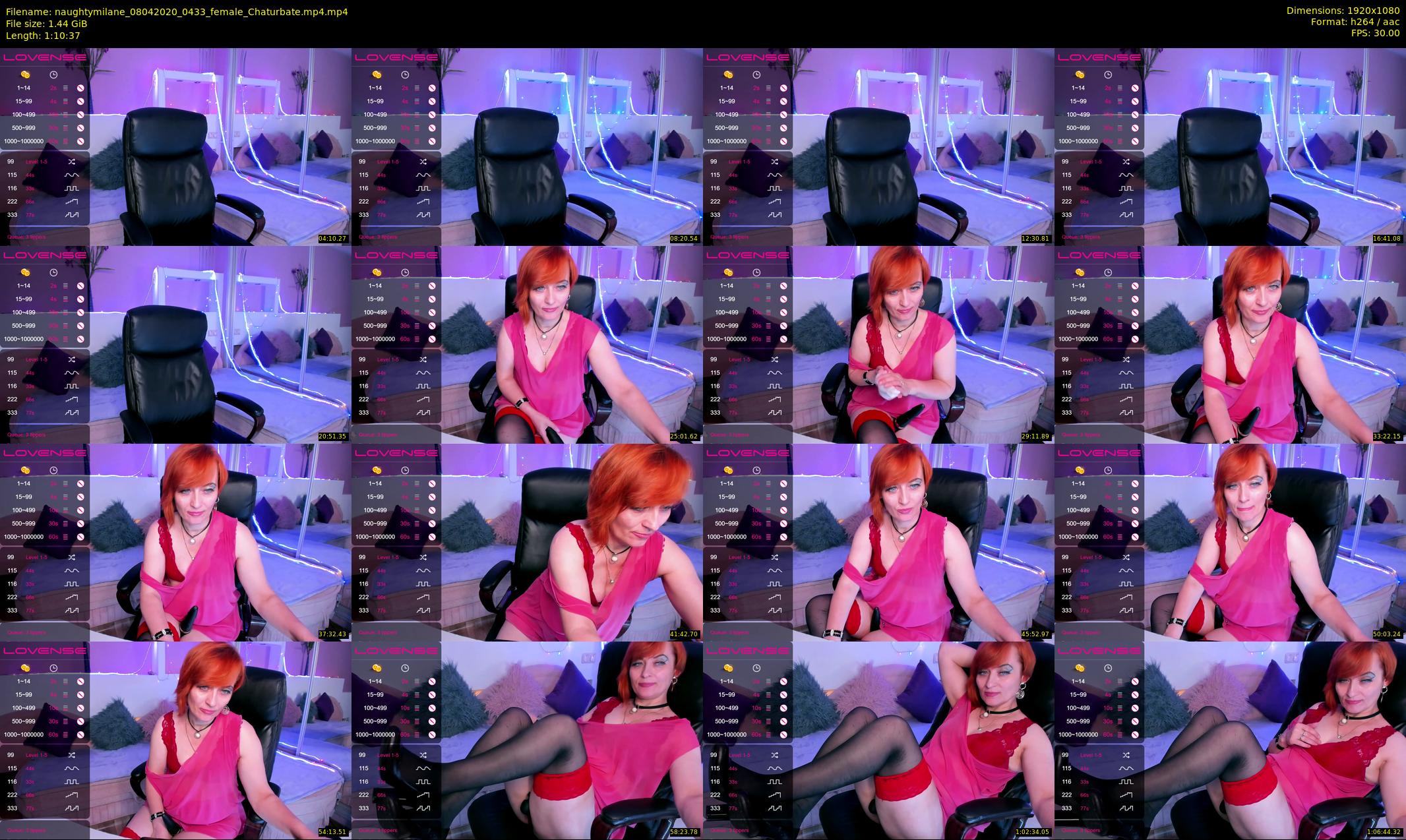 naughtymilane — 71 minute Chaturbate female cam show recording, 1080p, Apr 8, 2020