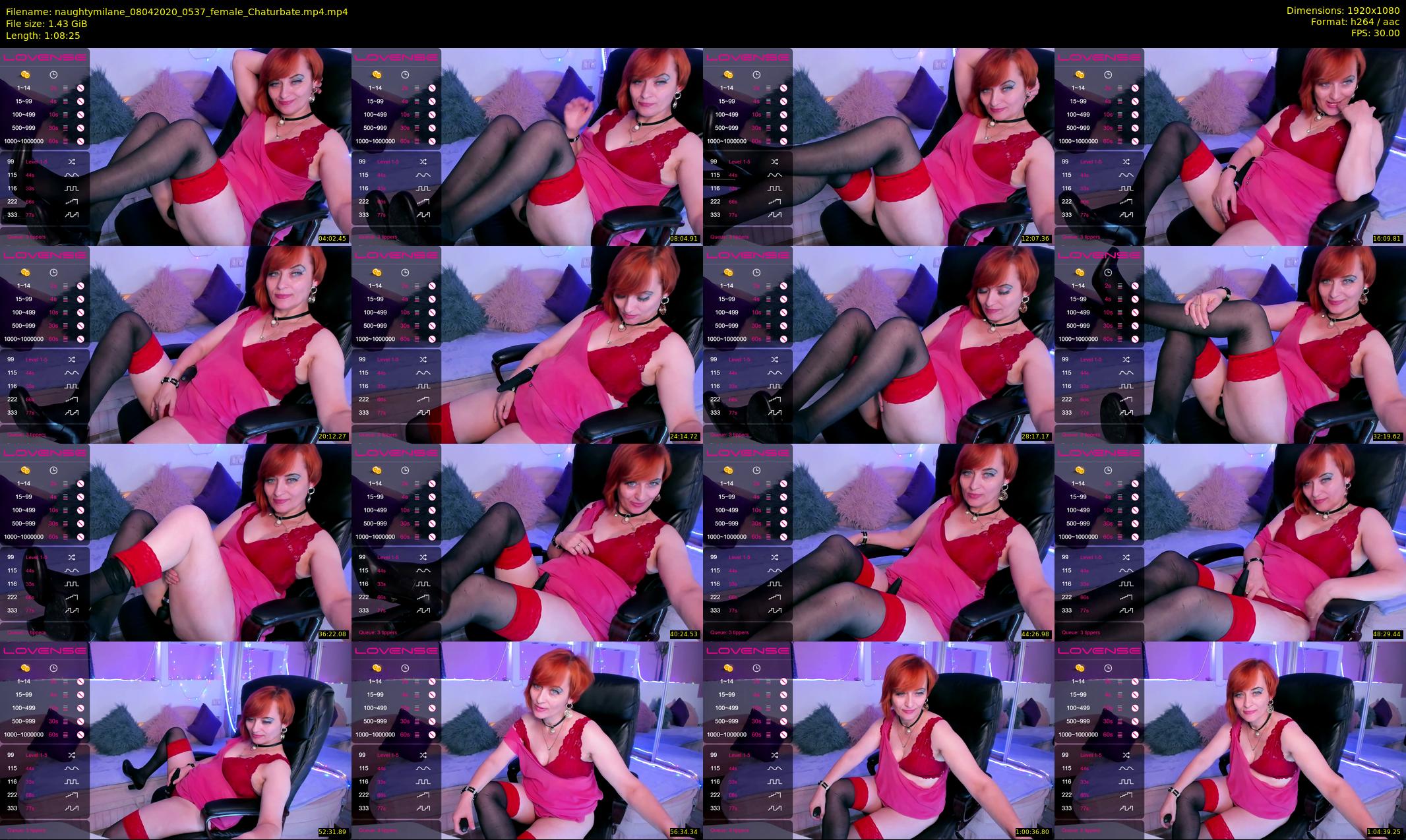 naughtymilane — 69 minute Chaturbate female cam show recording, 1080p, Apr 8, 2020
