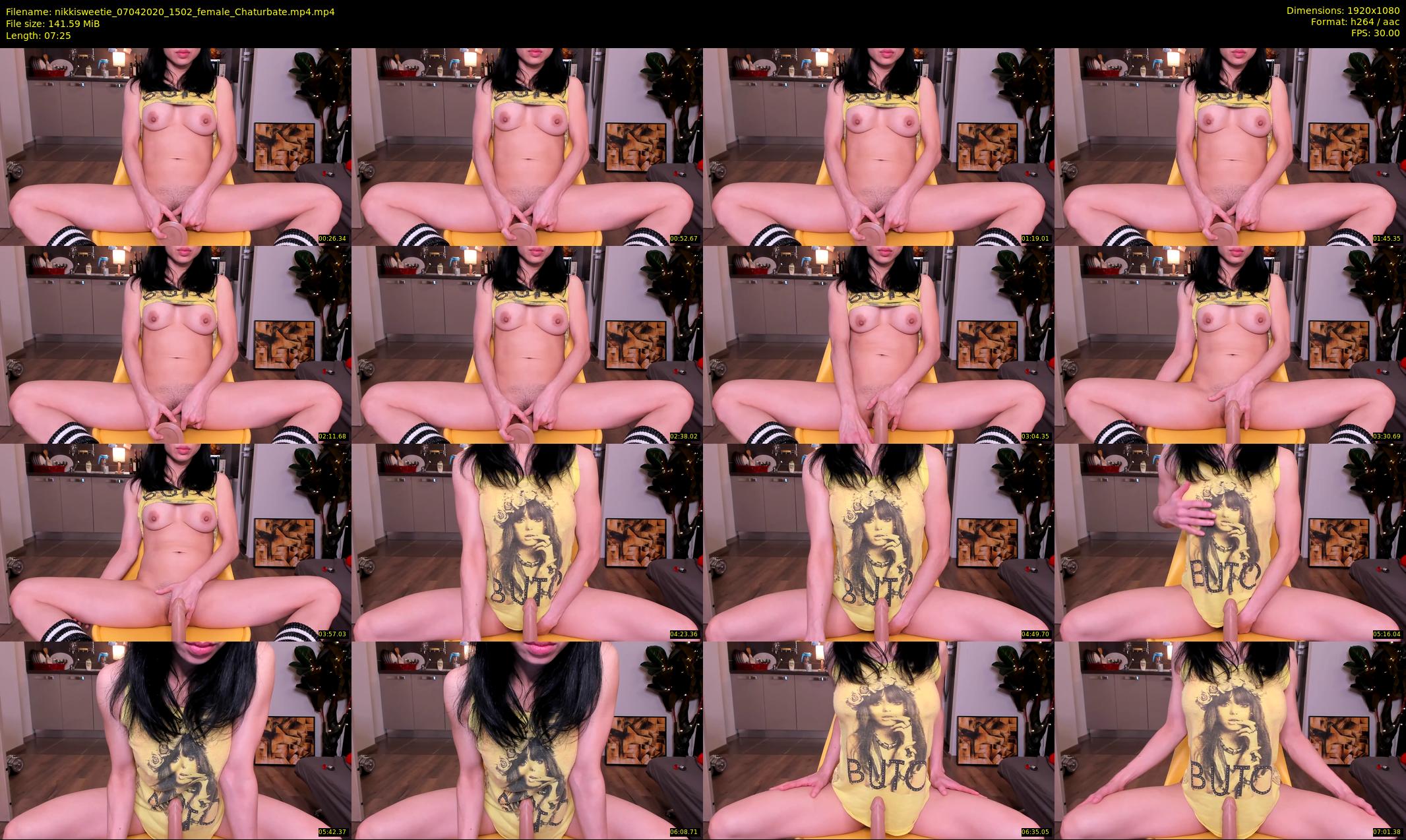 nikkisweetie — 8 minute Chaturbate female cam show recording, 1080p, Apr 7, 2020