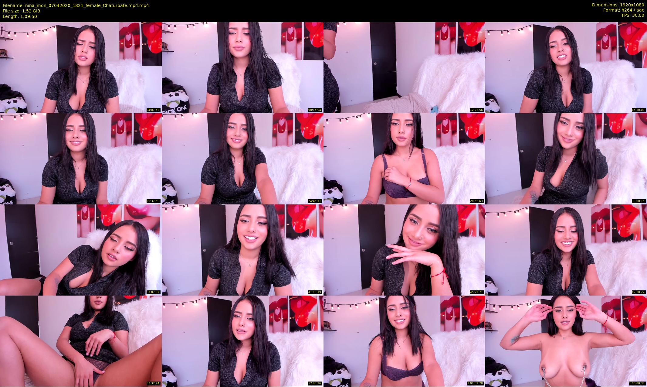 nina_mon — 70 minute Chaturbate female cam show recording, 1080p, Apr 7, 2020
