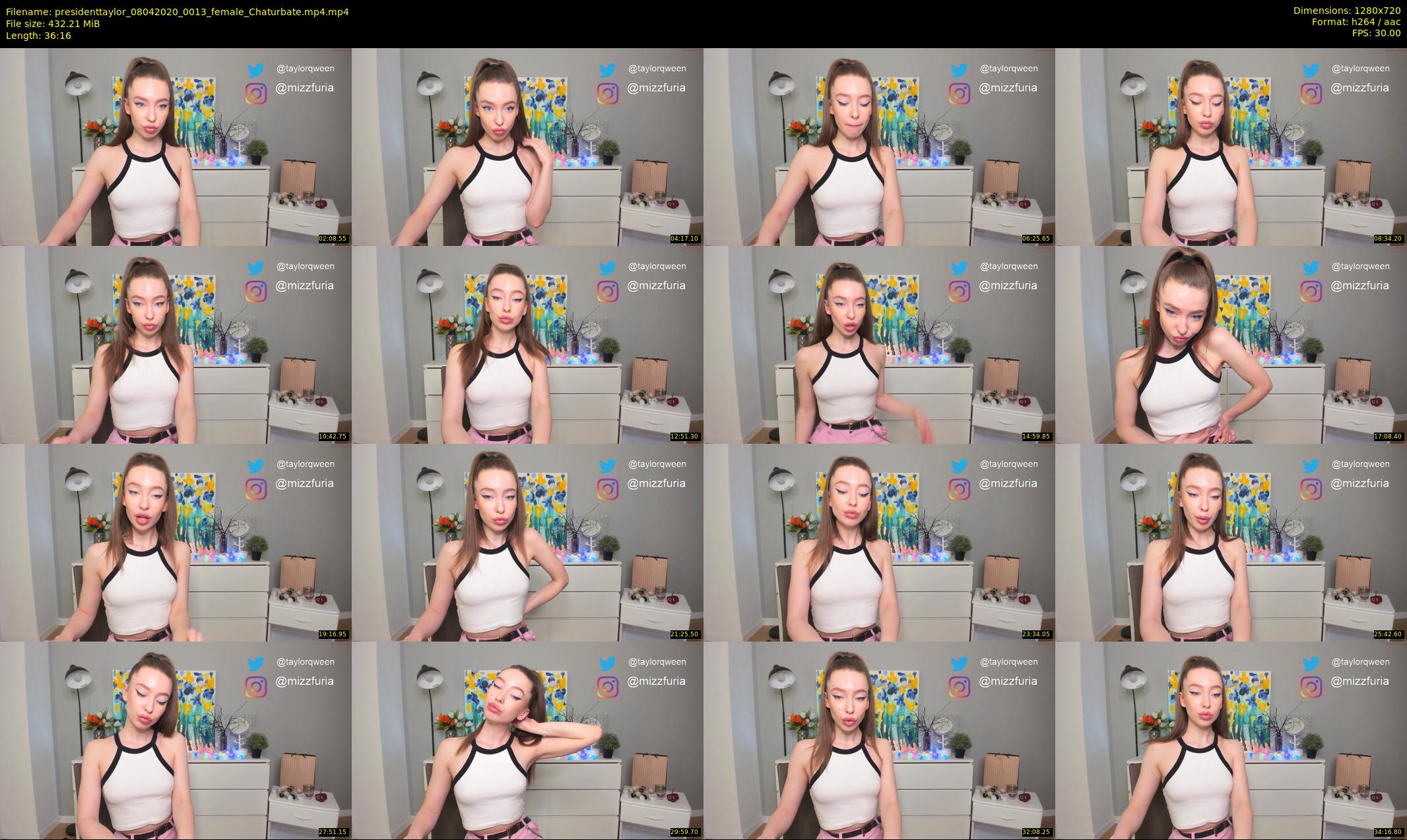 presidenttaylor — 37 minute Chaturbate female cam show recording, 720p, Apr 8, 2020