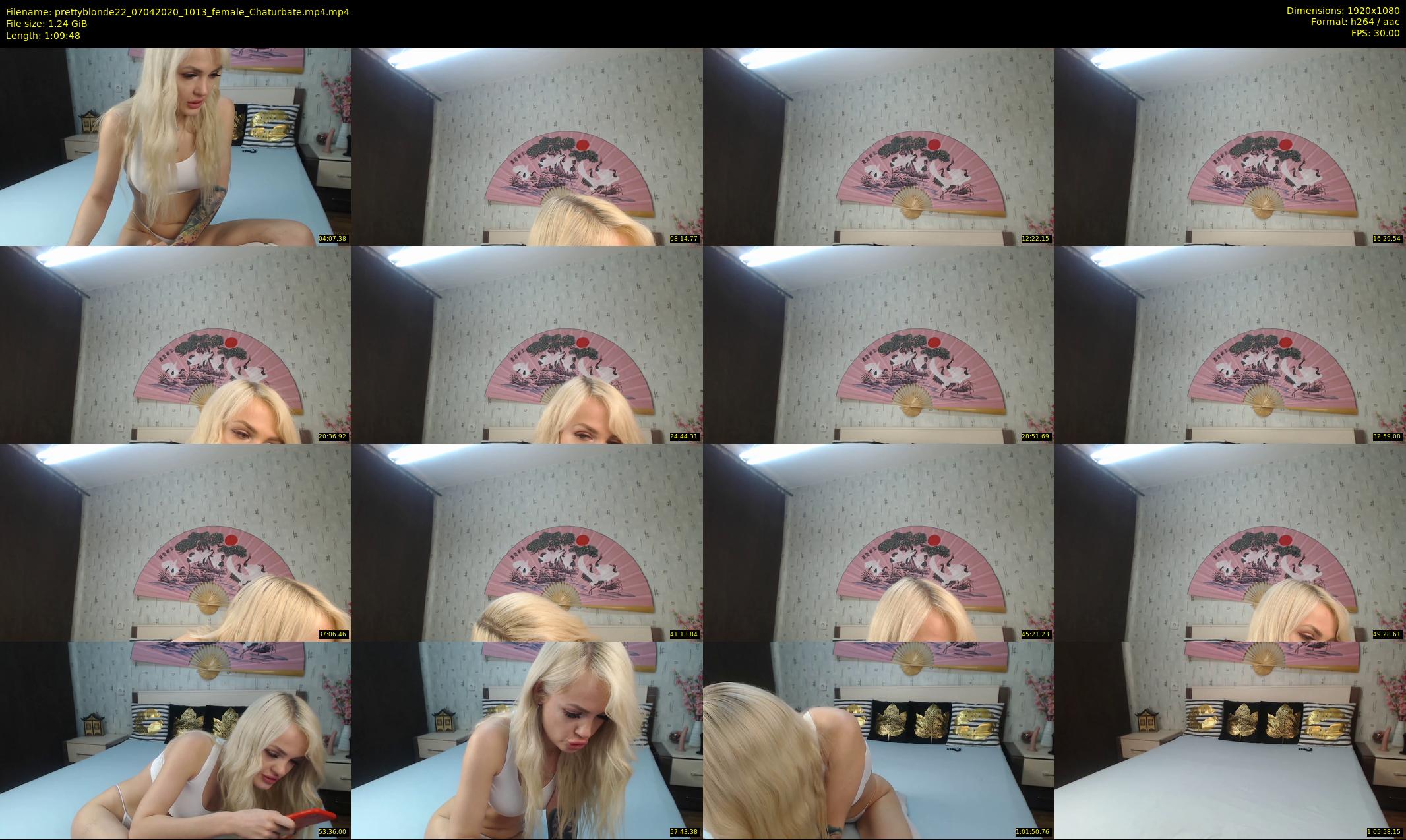 prettyblonde22 — 70 minute Chaturbate female cam show recording, 1080p, Apr 7, 2020