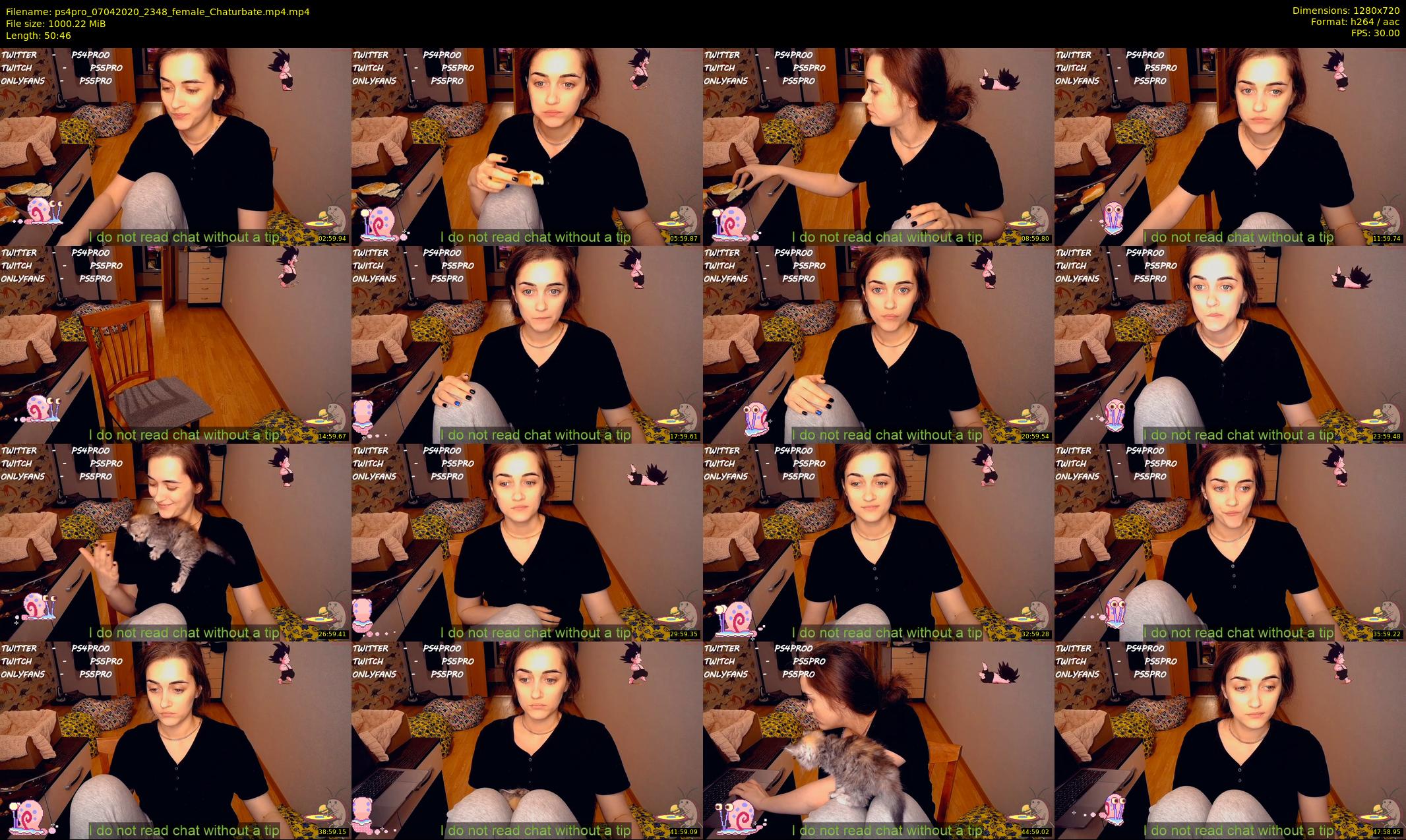 ps4pro — 51 minute Chaturbate female cam show recording, 720p, Apr 7, 2020
