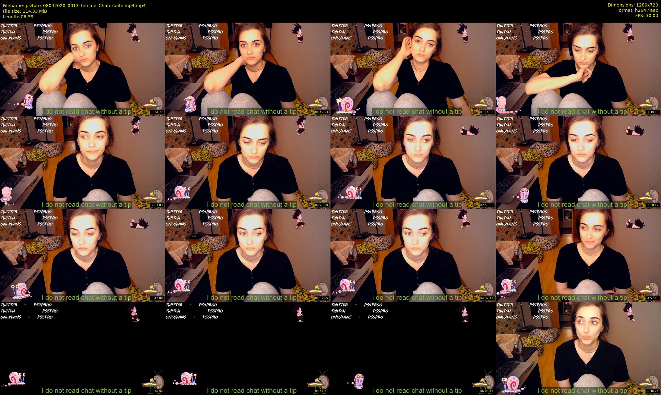 ps4pro — 7 minute Chaturbate female cam show recording, 720p, Apr 8, 2020