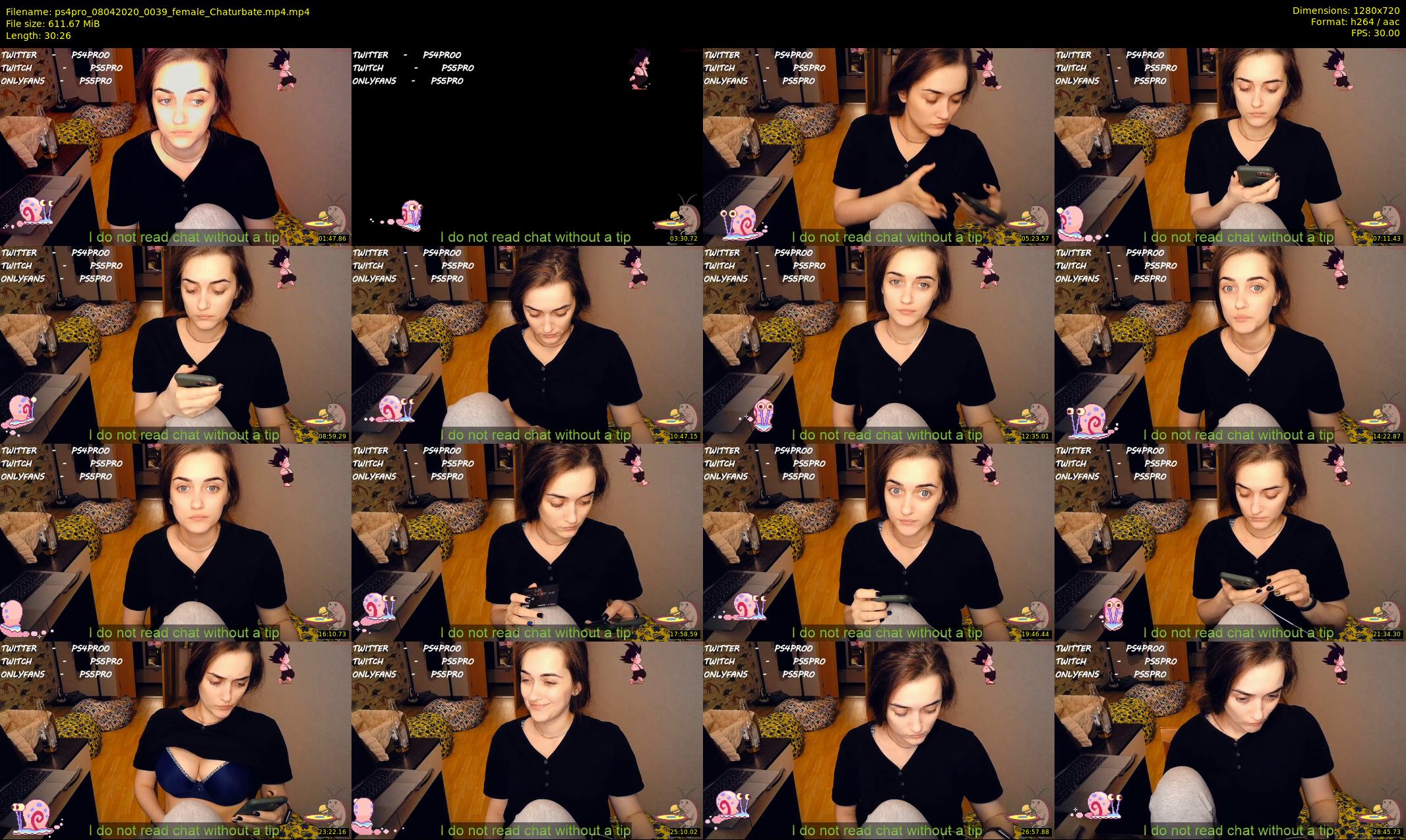 ps4pro — 31 minute Chaturbate female cam show recording, 720p, Apr 8, 2020