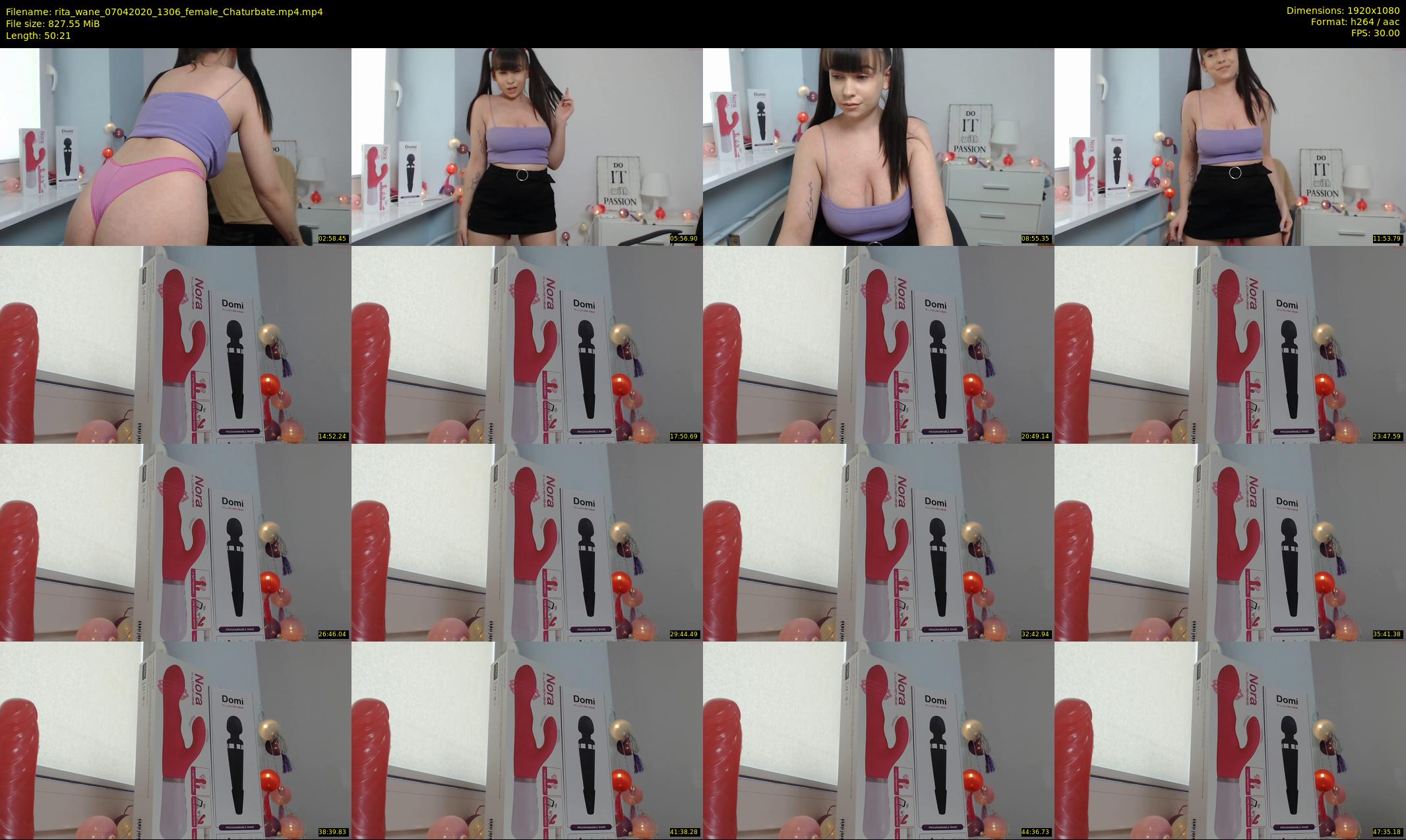 rita_wane — 51 minute Chaturbate female cam show recording, 1080p, Apr 7, 2020