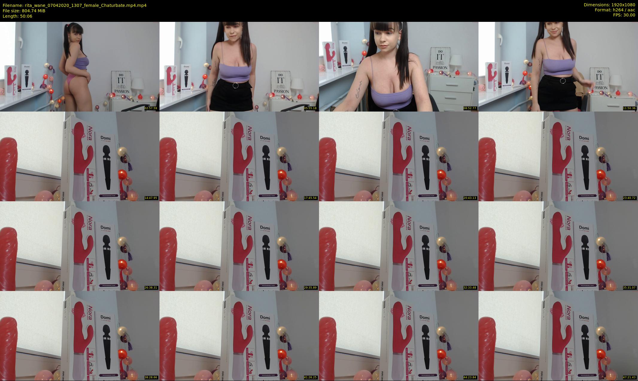rita_wane — 51 minute Chaturbate female cam show recording, 1080p, Apr 7, 2020