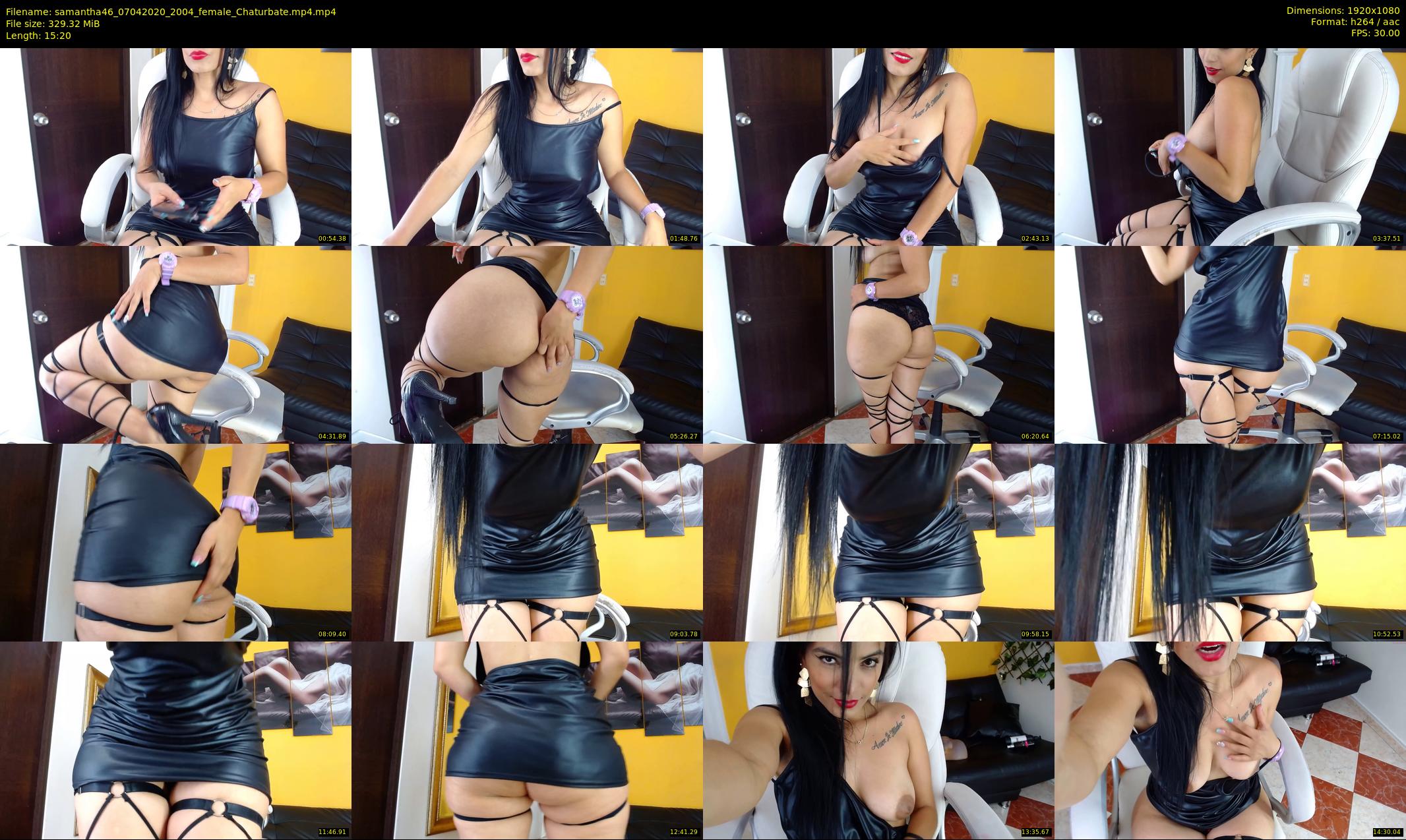 samantha46 — 16 minute Chaturbate female cam show recording, 1080p, Apr 7, 2020