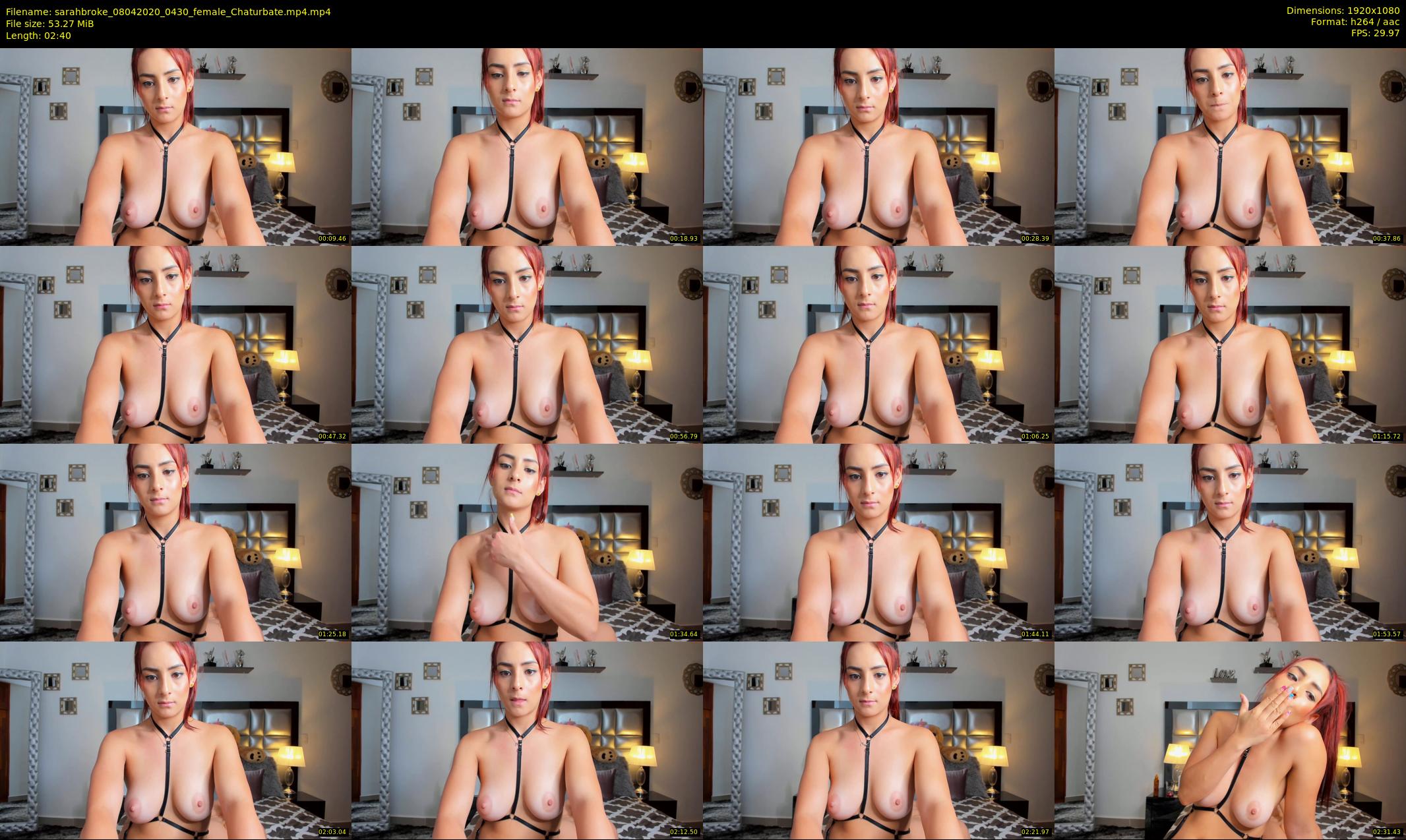 sarahbroke — 3 minute Chaturbate female cam show recording, 1080p, Apr 8, 2020
