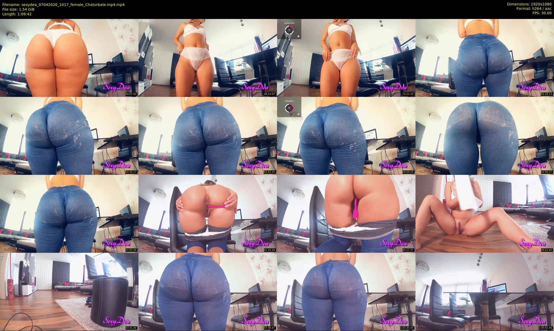sexydea — 70 minute Chaturbate female cam show recording, 1080p, Apr 7, 2020