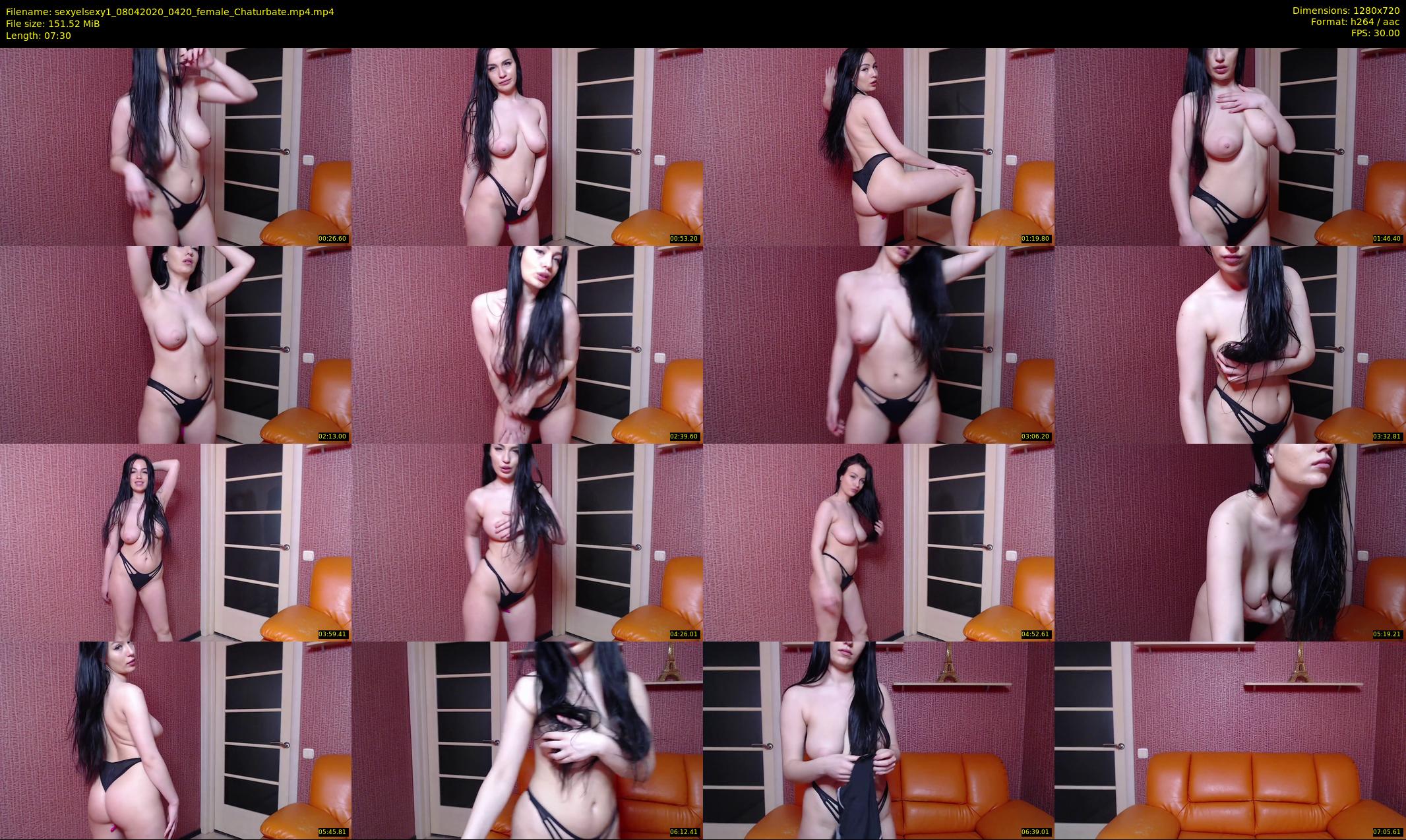 sexyelsexy1 — 8 minute Chaturbate female cam show recording, 720p, Apr 8, 2020