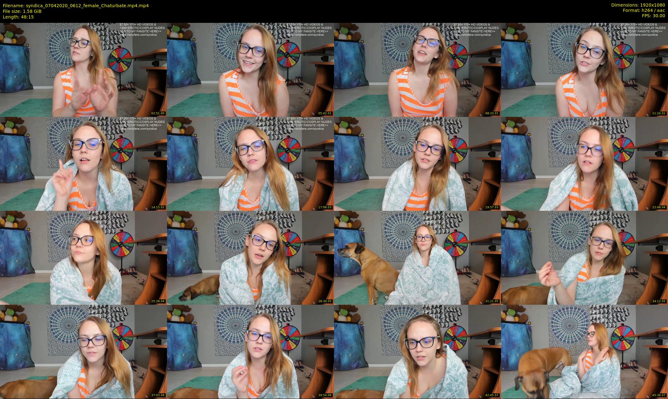 syndica — 49 minute Chaturbate female cam show recording, 1080p, Apr 7, 2020