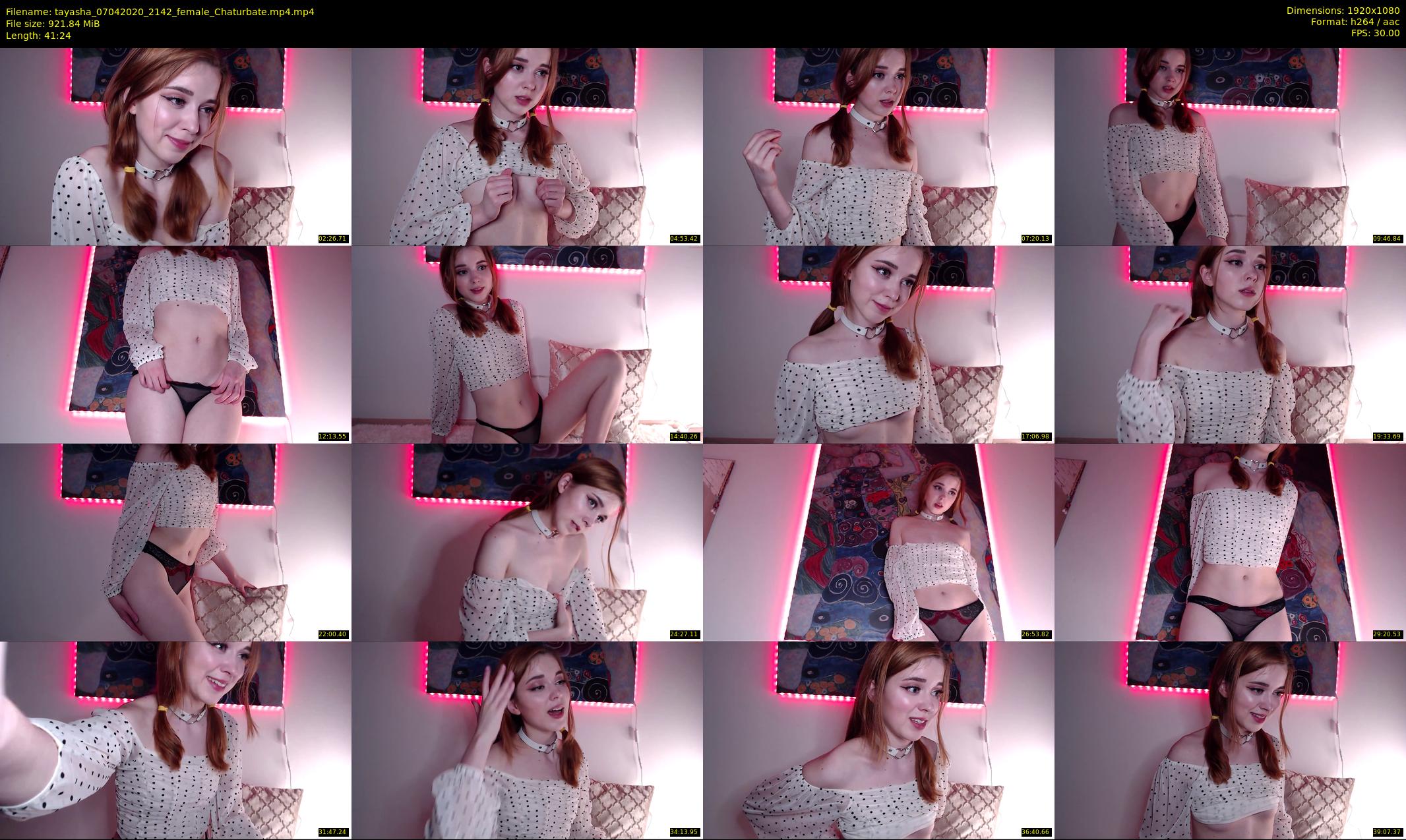tayasha — 42 minute Chaturbate female cam show recording, 1080p, Apr 7, 2020