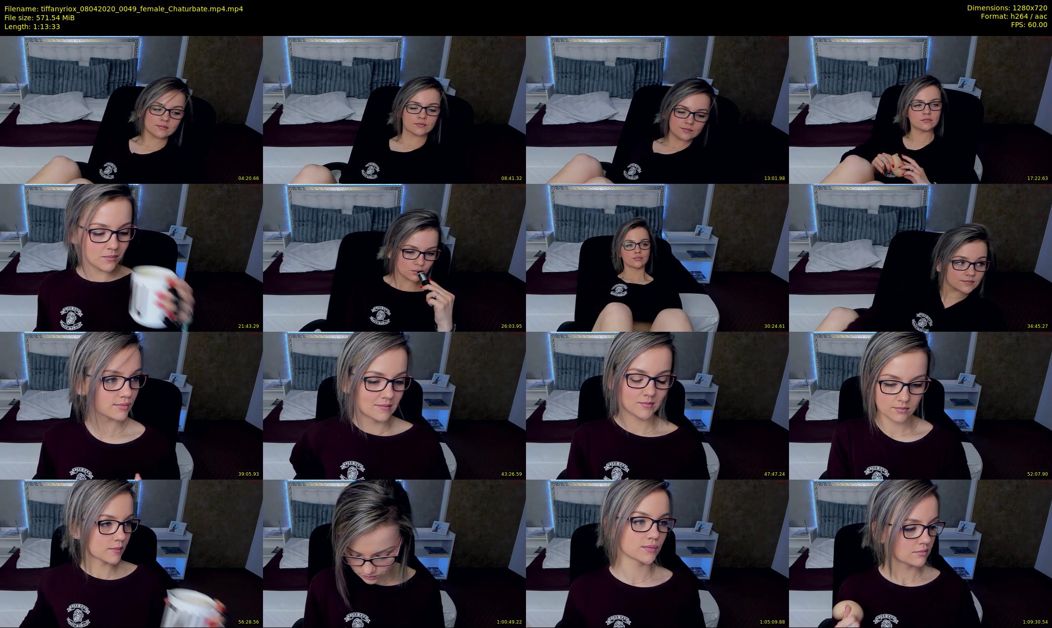 tiffanyriox — 74 minute Chaturbate female cam show recording, 720p, Apr 8, 2020