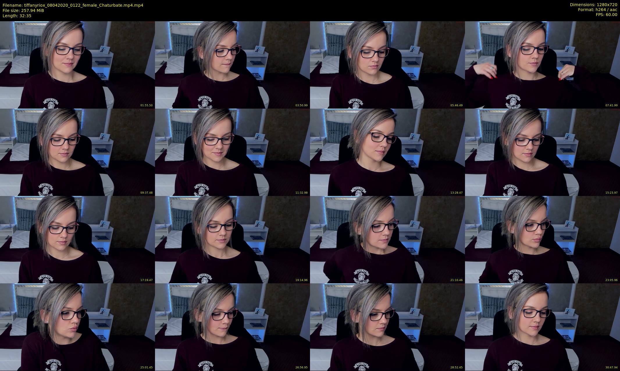 tiffanyriox — 33 minute Chaturbate female cam show recording, 720p, Apr 8, 2020