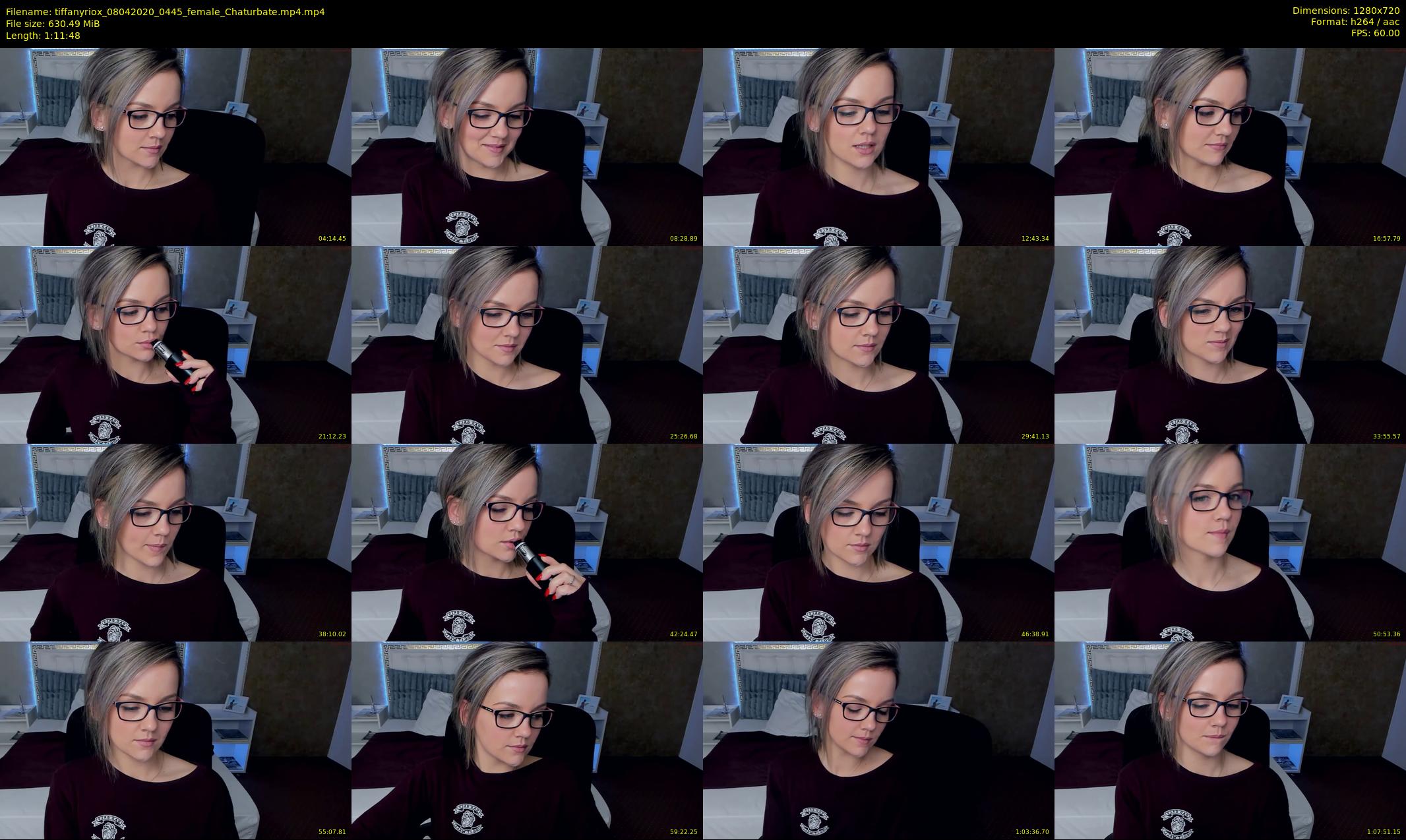tiffanyriox — 72 minute Chaturbate female cam show recording, 720p, Apr 8, 2020