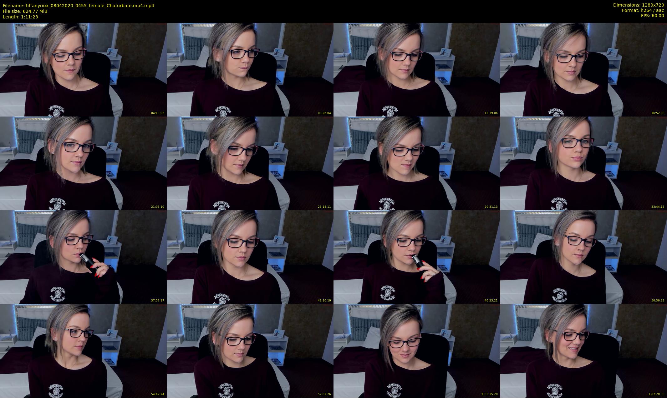 tiffanyriox — 72 minute Chaturbate female cam show recording, 720p, Apr 8, 2020