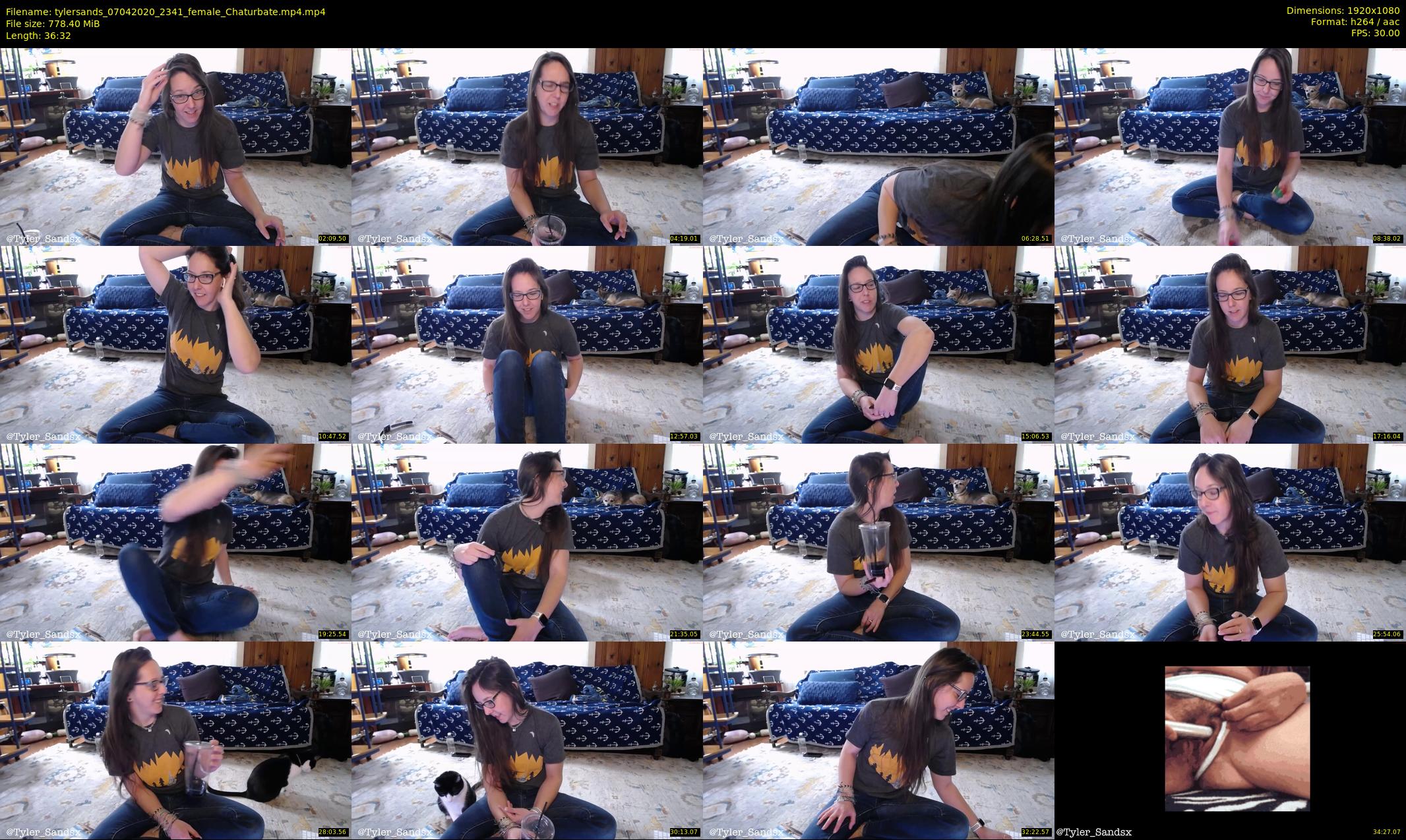 tylersands — 37 minute Chaturbate female cam show recording, 1080p, Apr 7, 2020