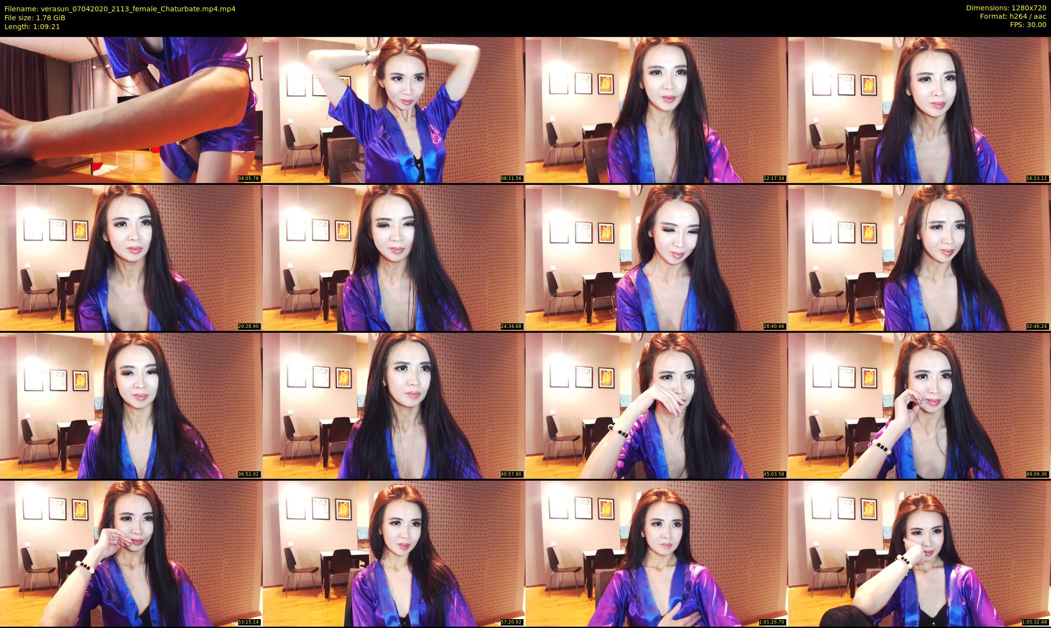 verasun — 70 minute Chaturbate female cam show recording, 720p, Apr 7, 2020