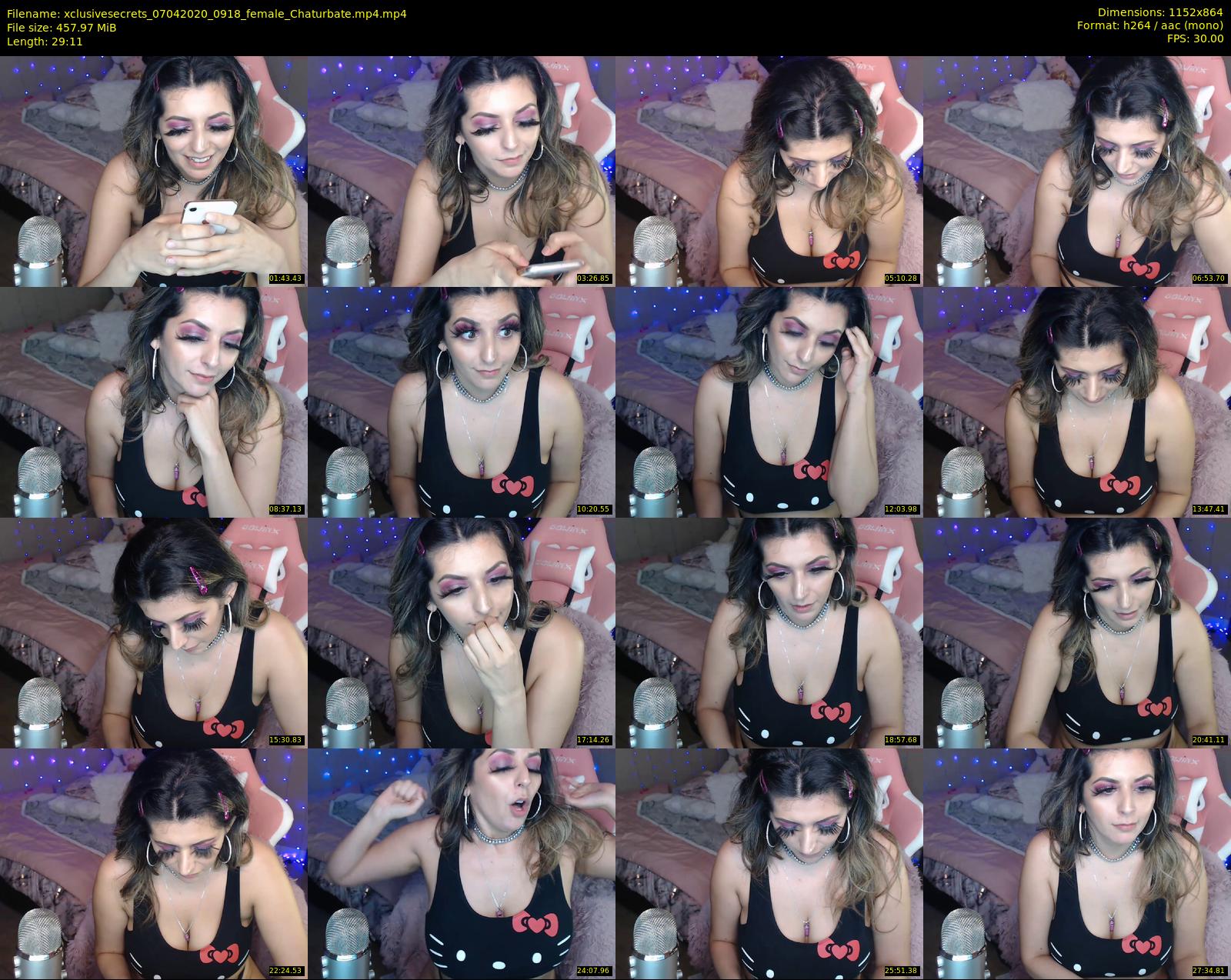 xclusivesecrets — 30 minute Chaturbate female cam show recording, 720p, Apr 7, 2020