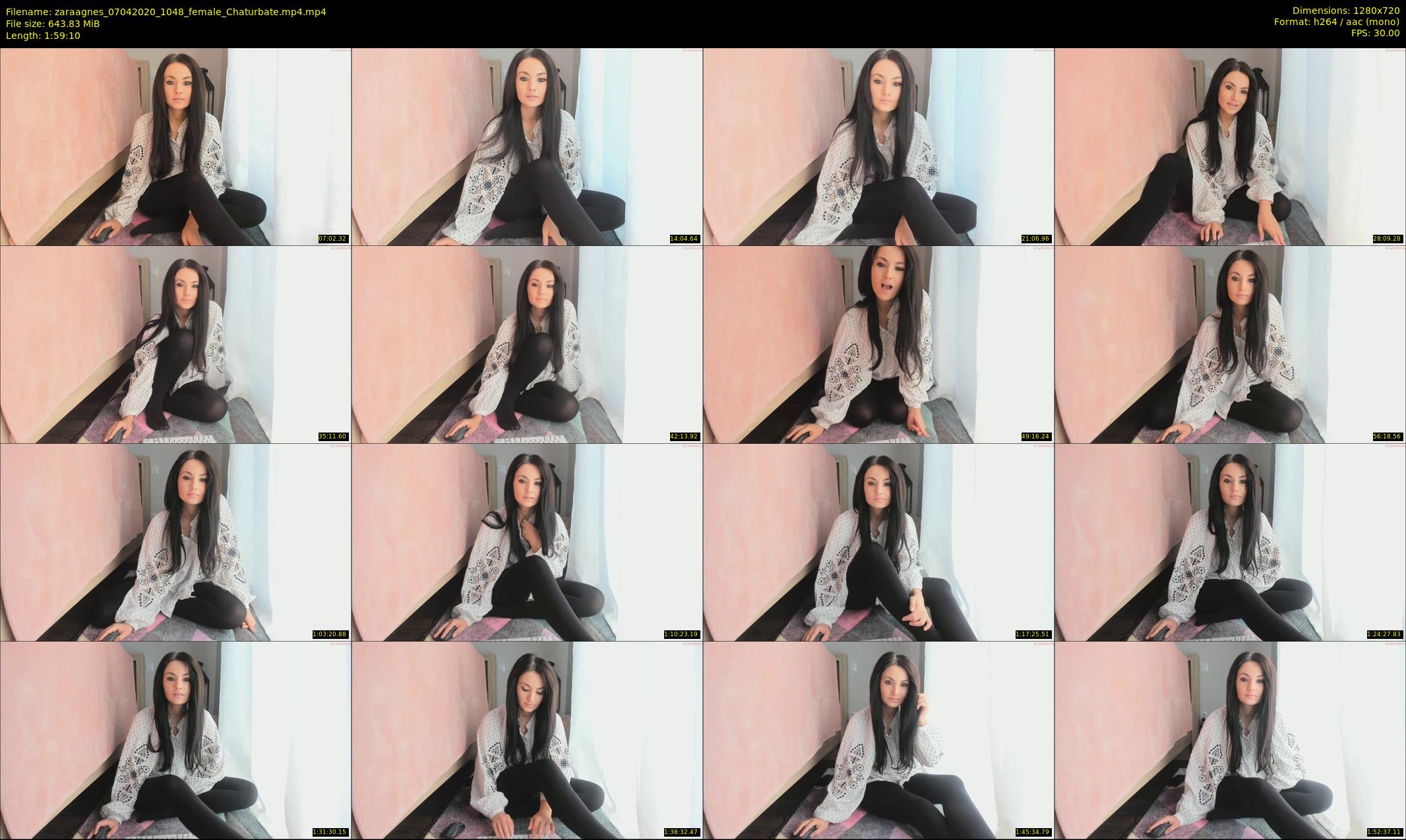 zaraagnes — 120 minute Chaturbate female cam show recording, 720p, Apr 7, 2020
