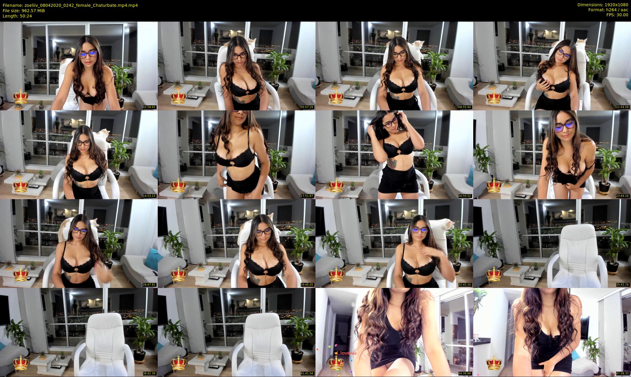 zoeliiv — 51 minute Chaturbate female cam show recording, 1080p, Apr 8, 2020