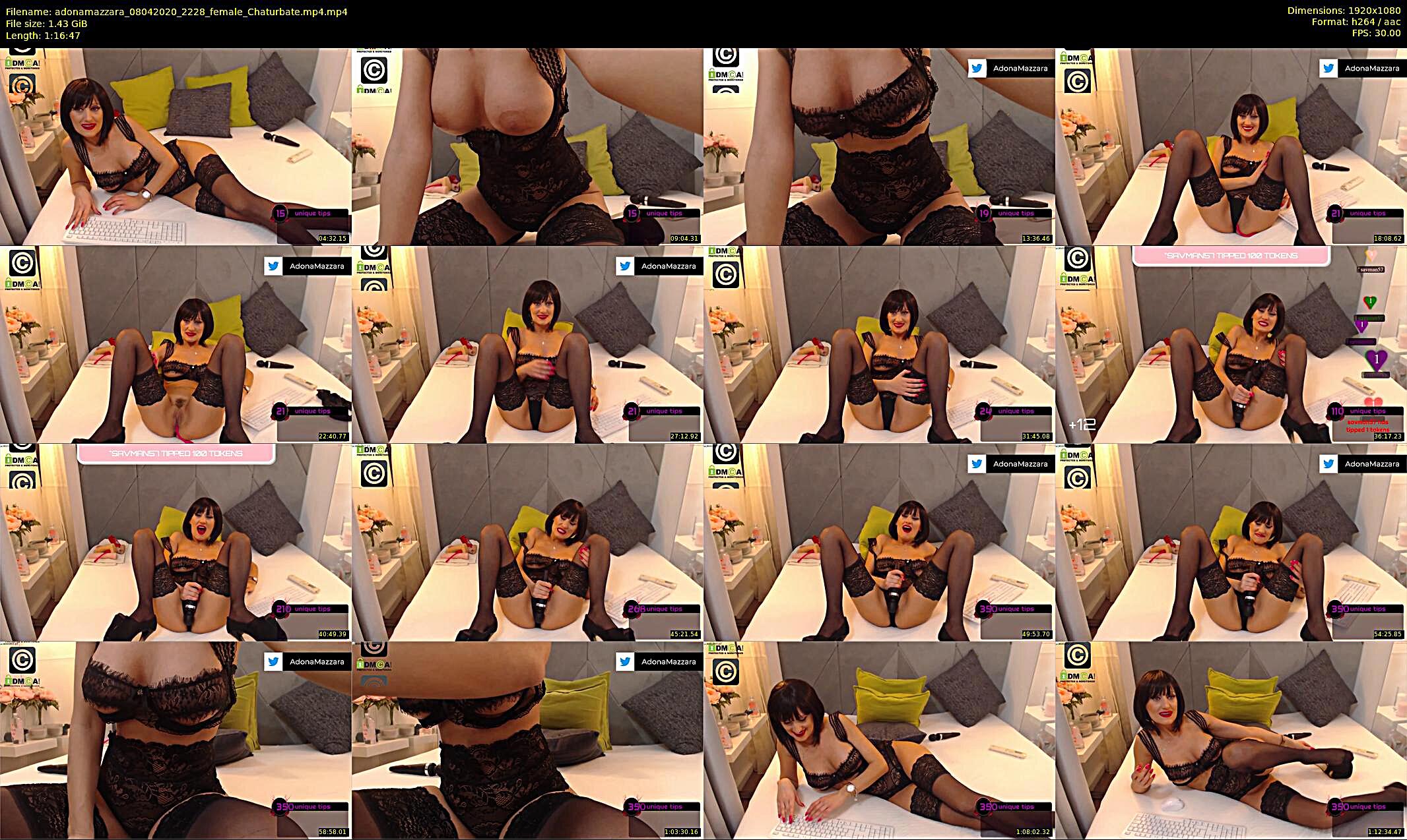 adonamazzara — 77 minute Chaturbate female cam show recording, 1080p, Apr 8, 2020