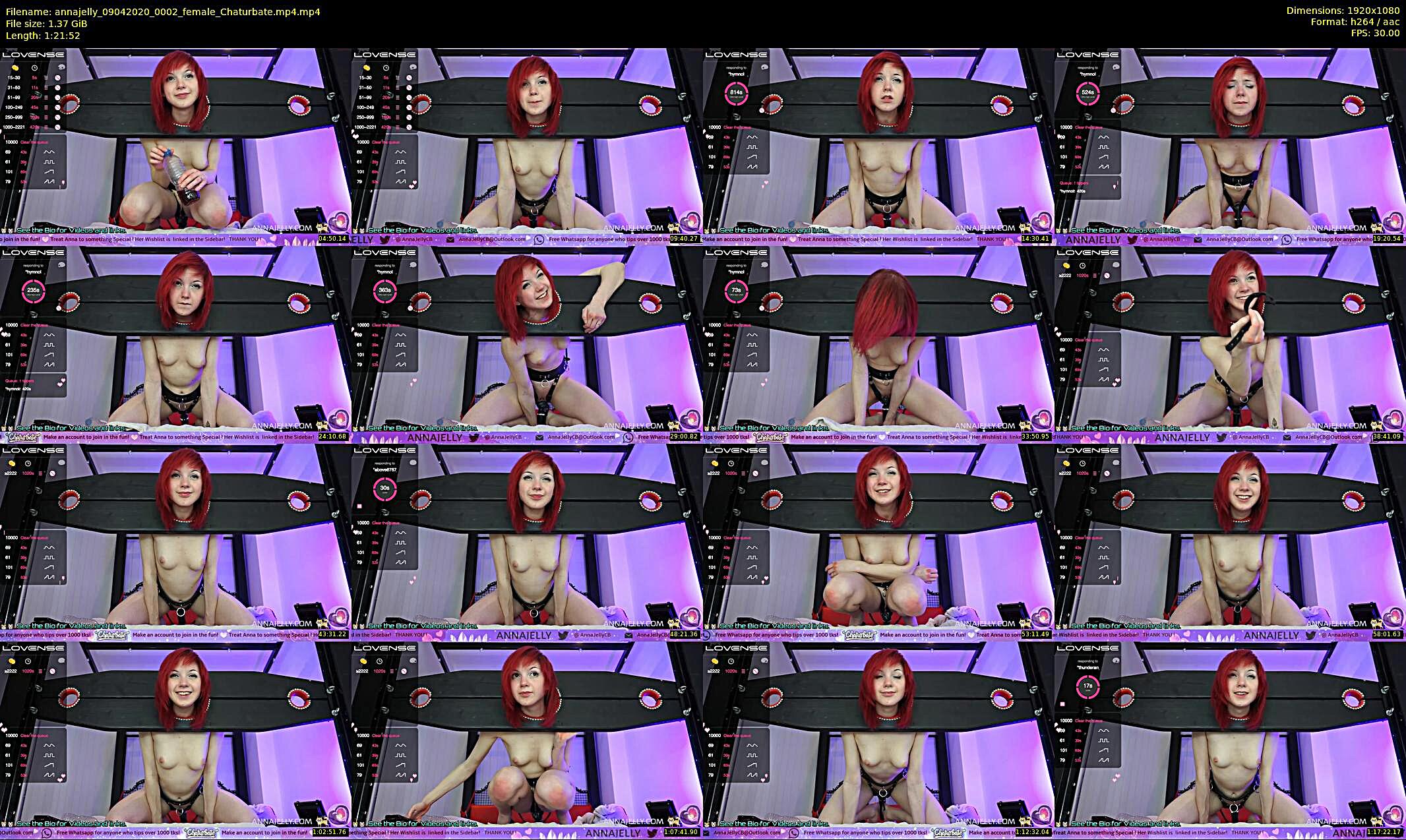 annajelly — 82 minute Chaturbate couple cam show recording, 1080p, Apr 9, 2020
