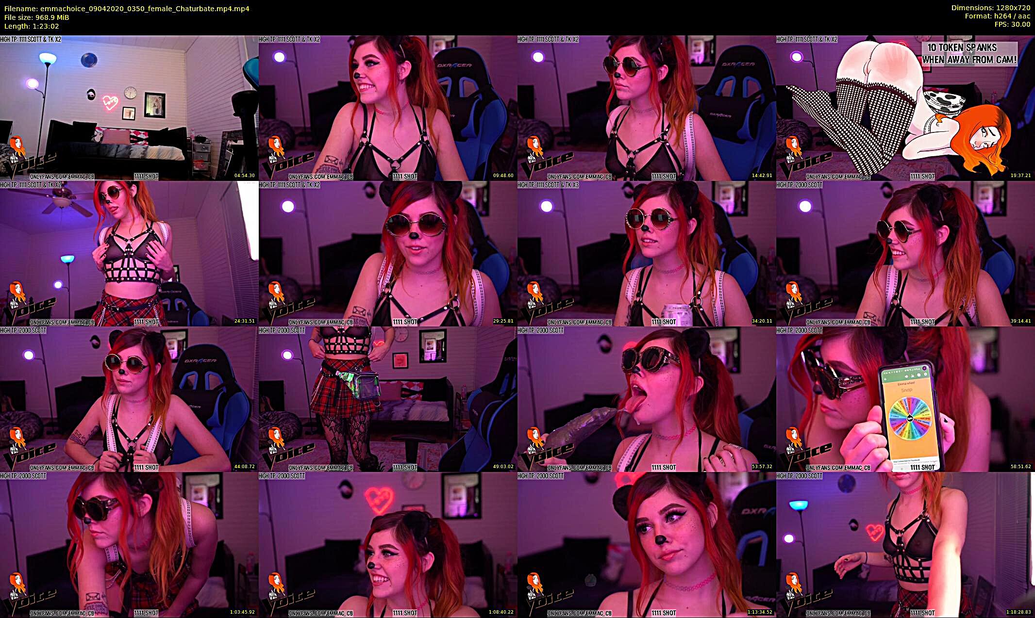 emmachoice — 84 minute Chaturbate female cam show recording, 720p, Apr 9, 2020
