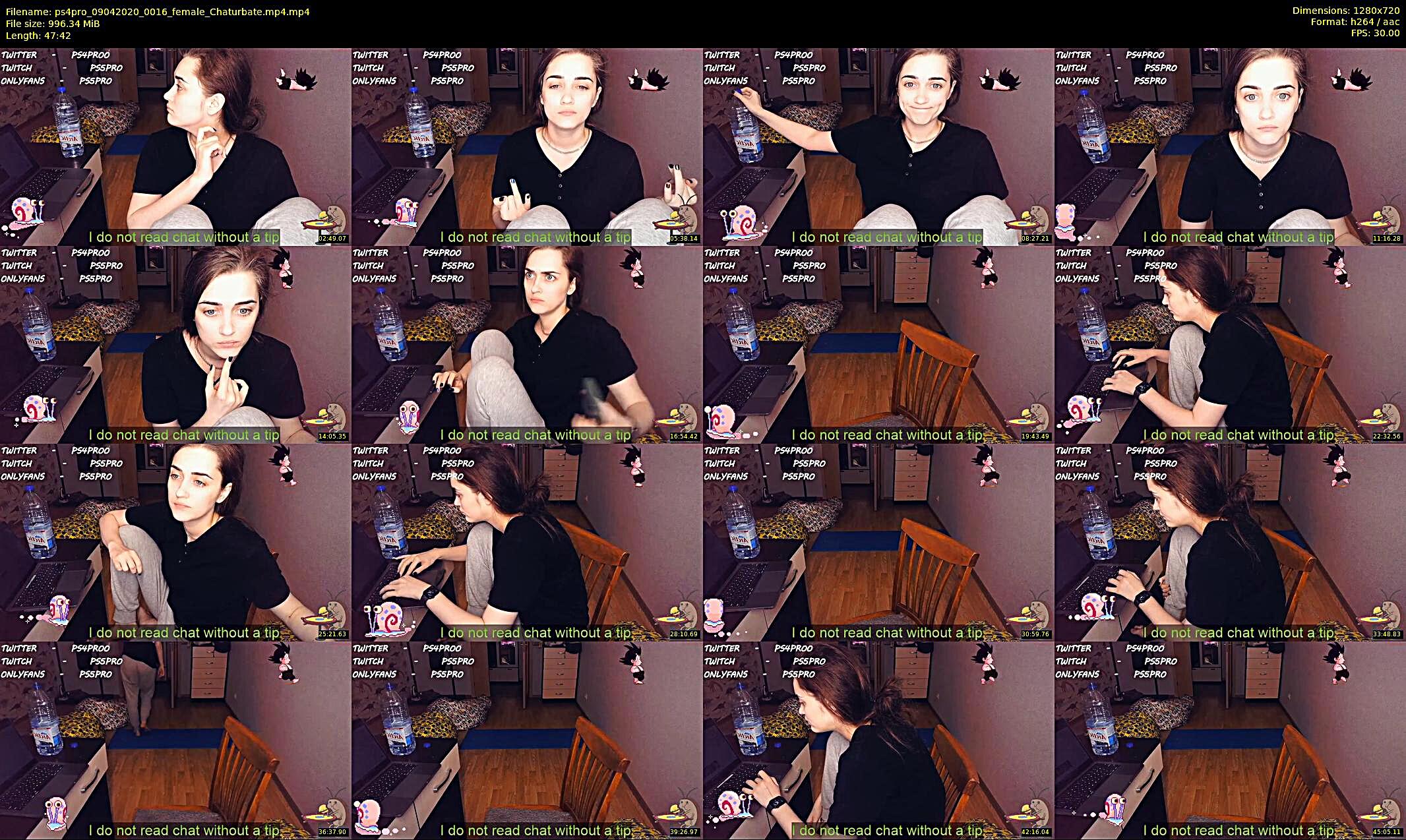 ps4pro — 48 minute Chaturbate female cam show recording, 720p, Apr 9, 2020