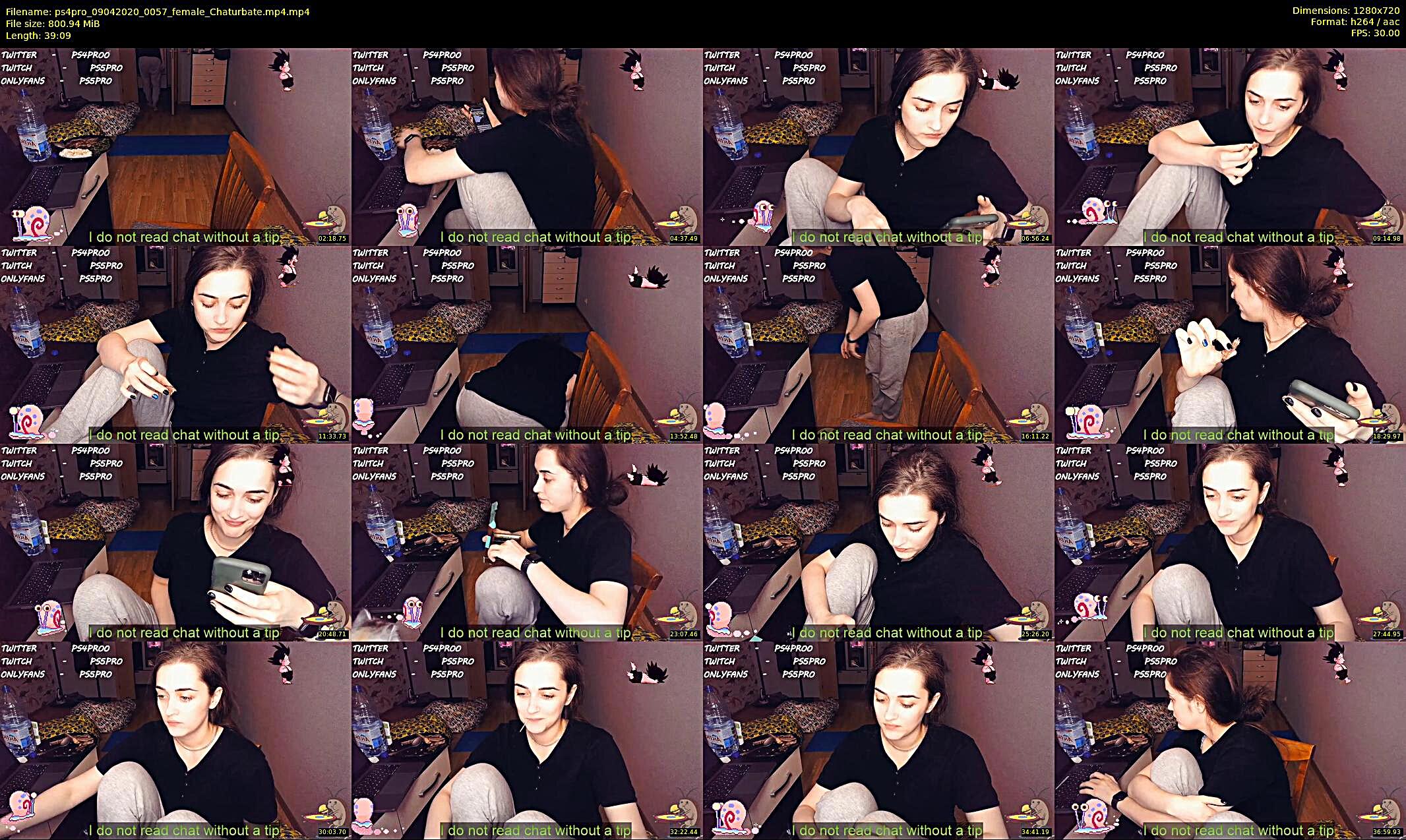 ps4pro — 7 minute Chaturbate female cam show recording, 720p, Apr 9, 2020