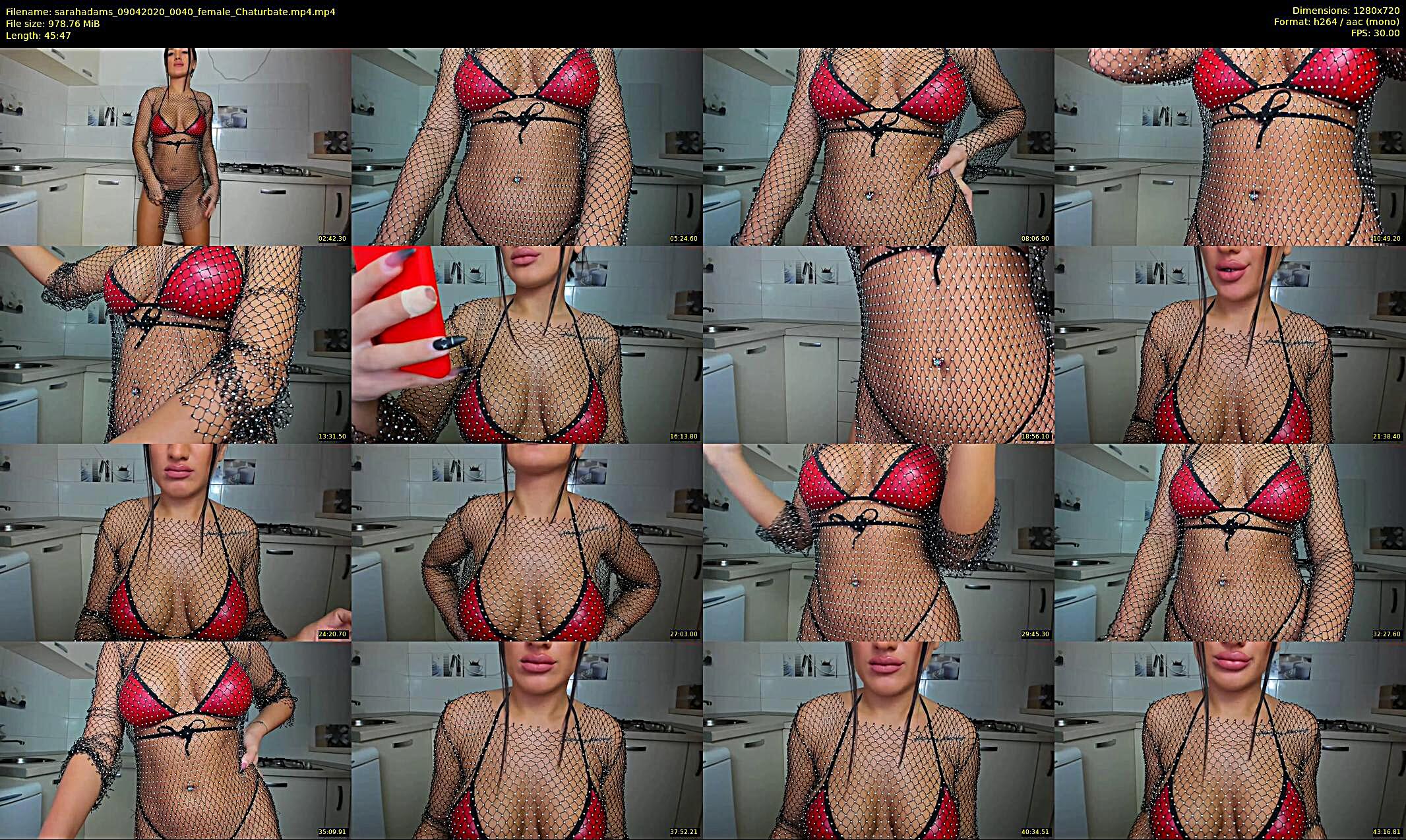 sarahadams — 46 minute Chaturbate female cam show recording, 720p, Apr 9, 2020