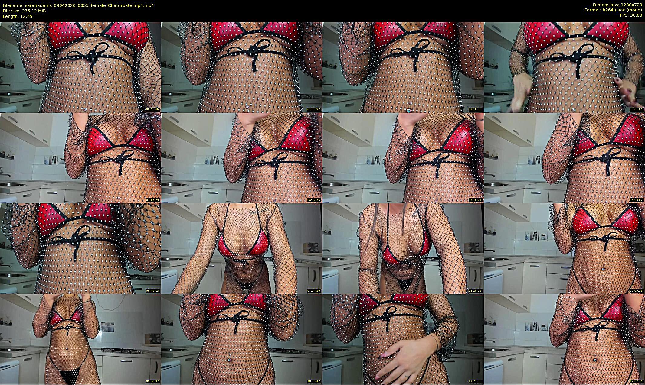 sarahadams — 13 minute Chaturbate female cam show recording, 720p, Apr 9, 2020