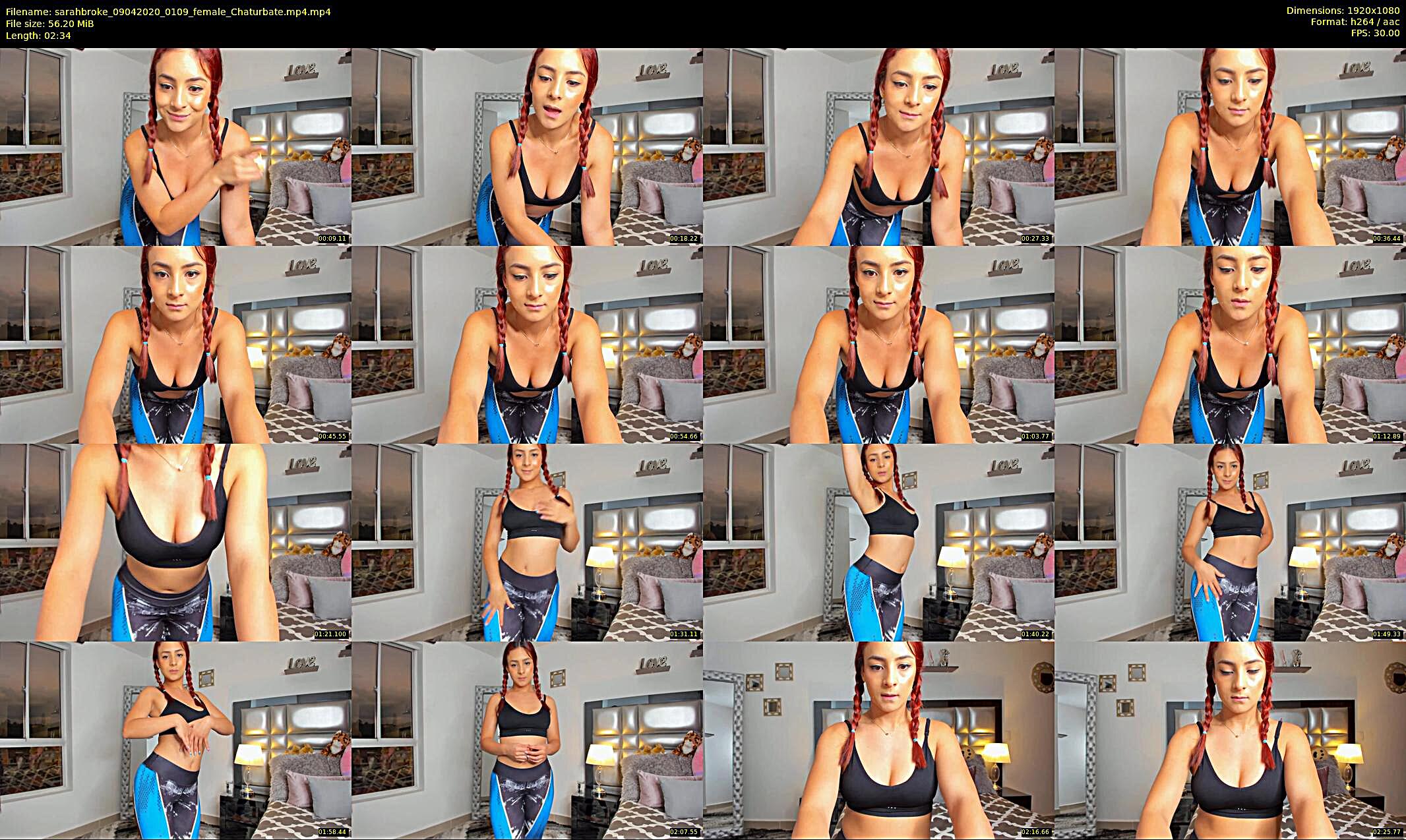 sarahbroke — 3 minute Chaturbate female cam show recording, 1080p, Apr 9, 2020