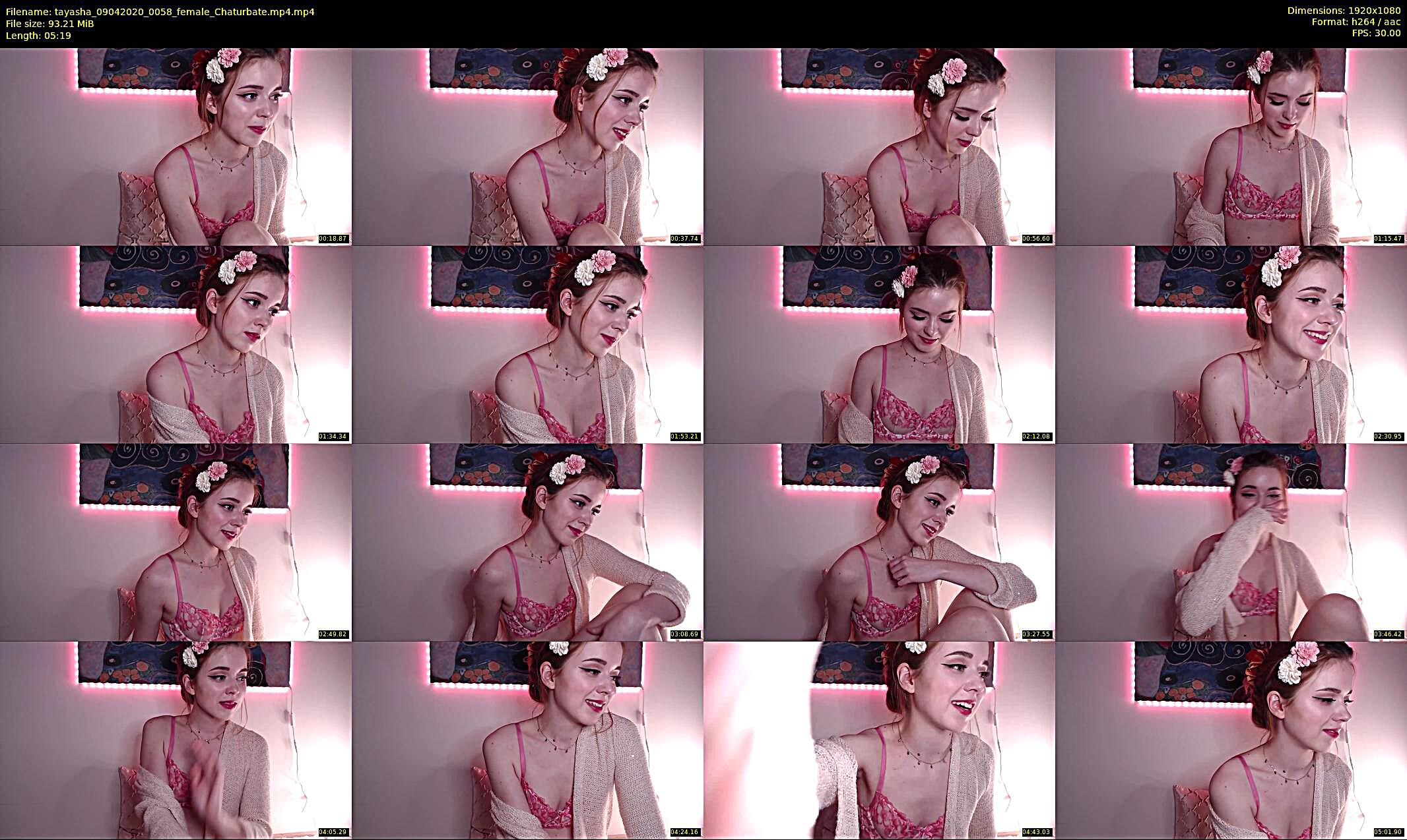 tayasha — 6 minute Chaturbate female cam show recording, 1080p, Apr 9, 2020