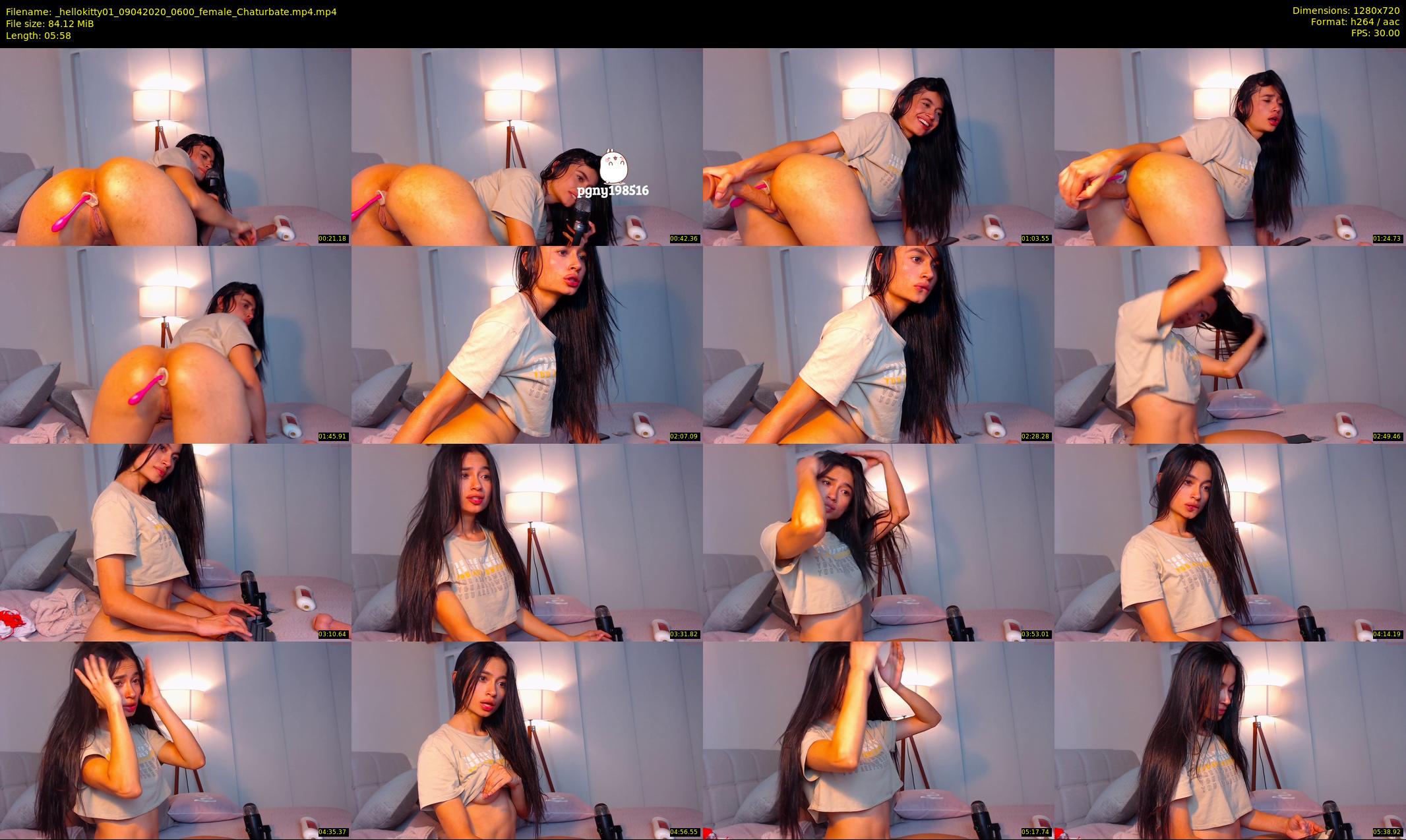 _hellokitty01 — 6 minute Chaturbate female cam show recording, 720p, Apr 9, 2020