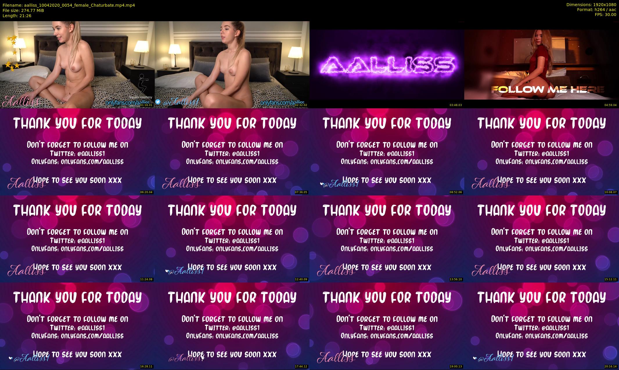 aalliss — 22 minute Chaturbate female cam show recording, 1080p, Apr 10, 2020