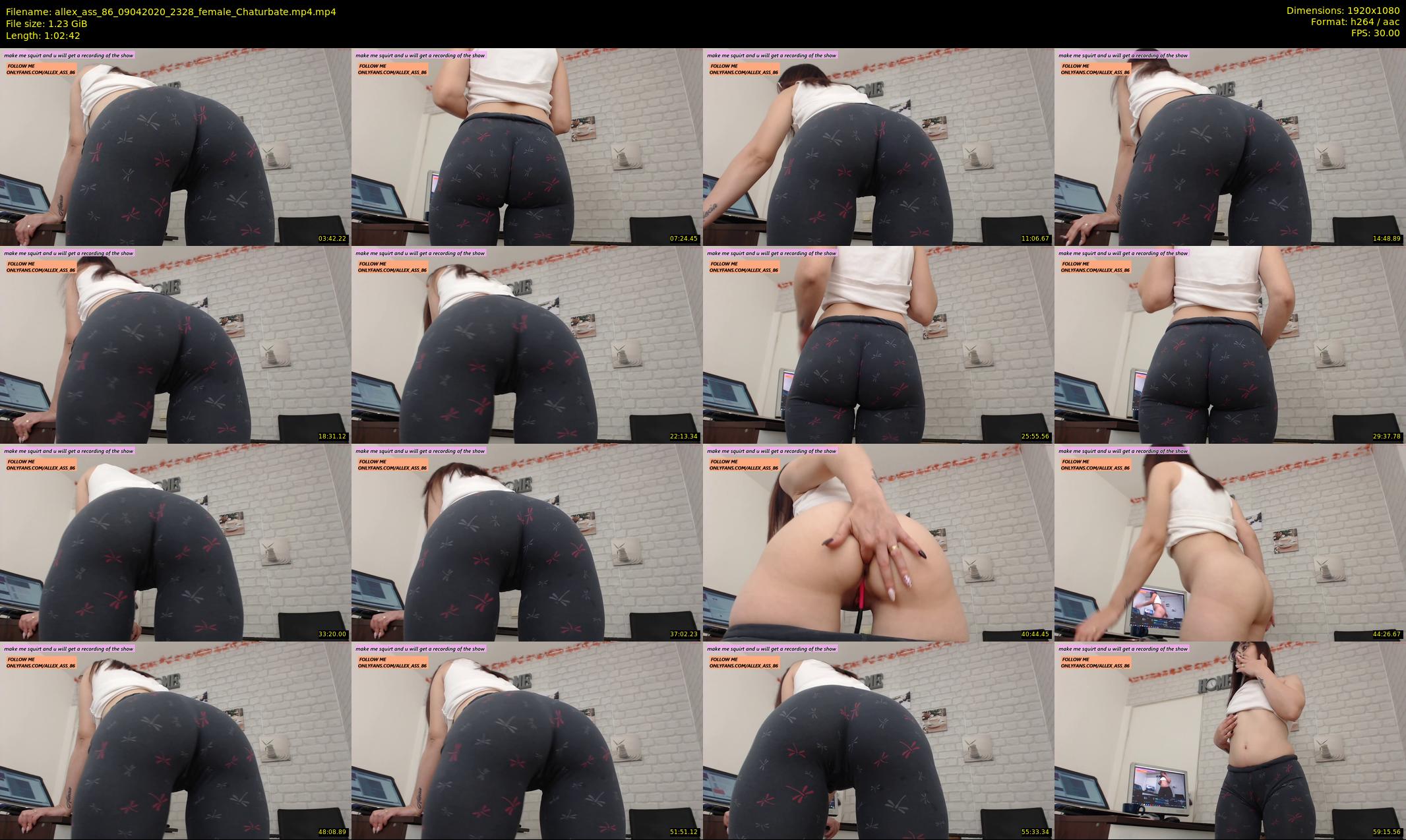 allex_ass_86 — 63 minute Chaturbate female cam show recording, 1080p, Apr 9, 2020